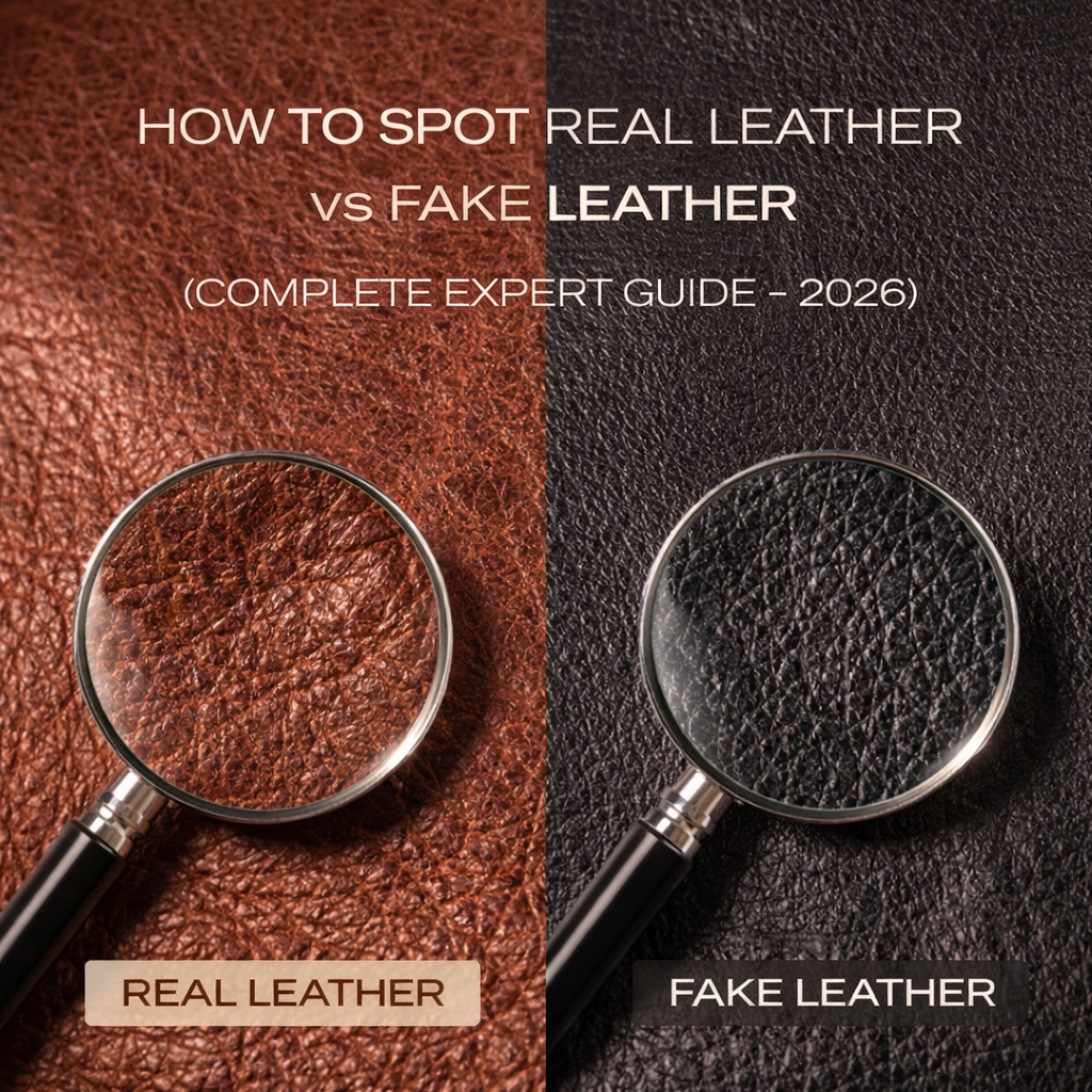 How To Spot Real Leather vs Fake Leather (Complete Expert Guide – 2026)