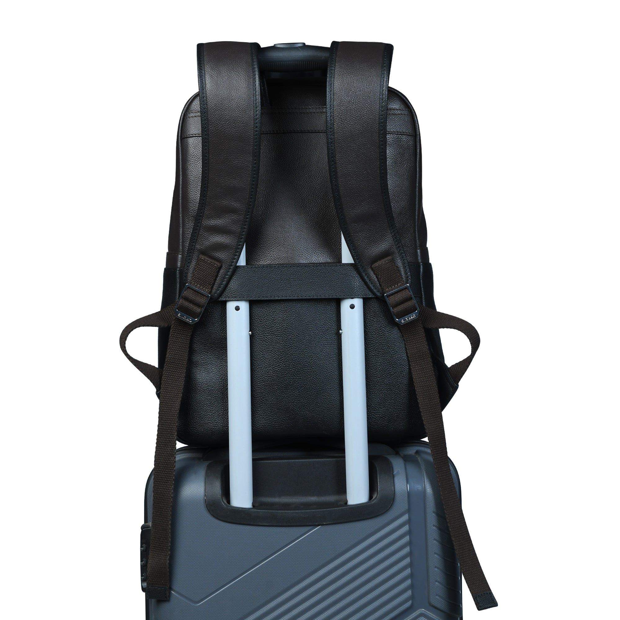 DUOTONE BACKPACK FOR MEN – BROWN/BLACK