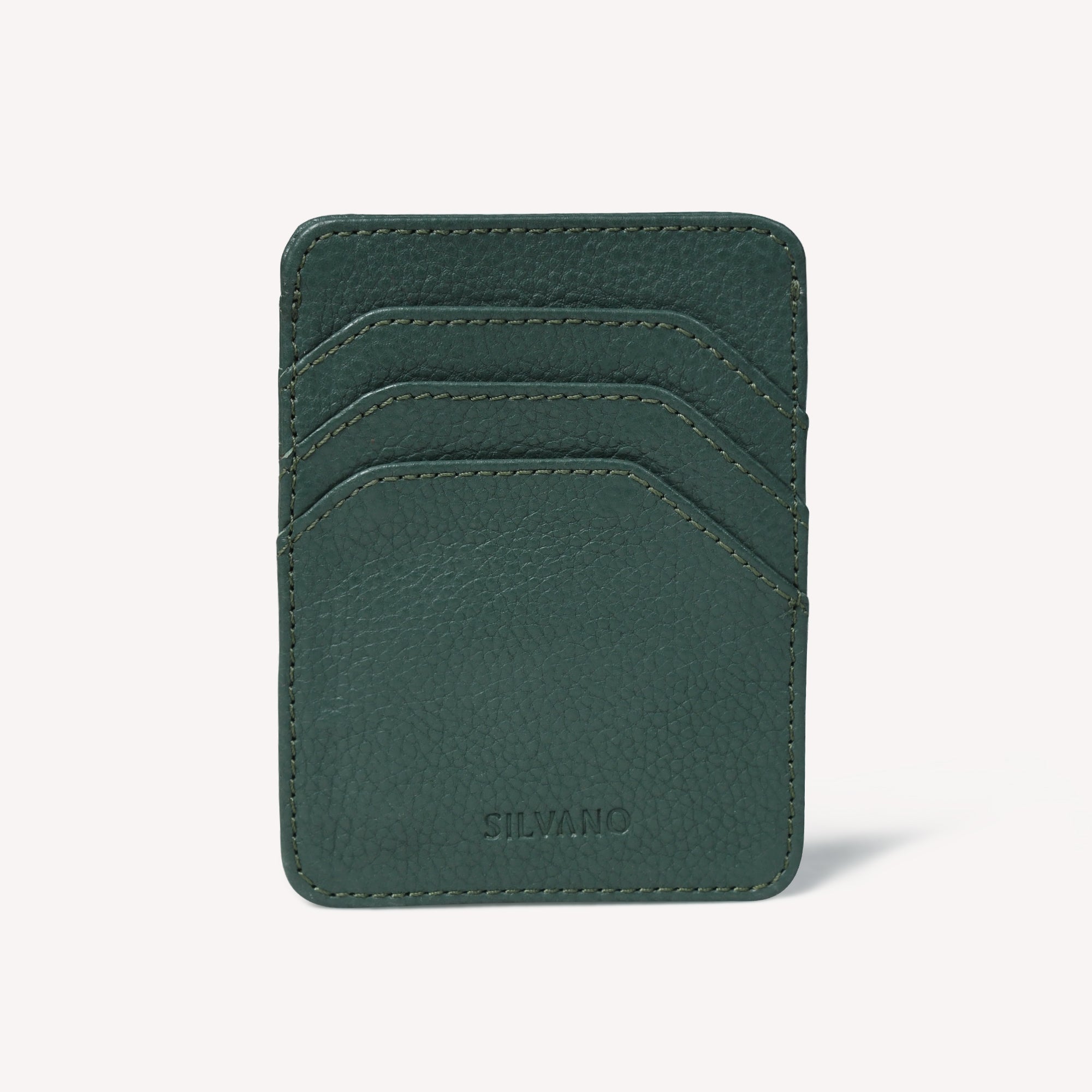 SIENA LEATHER CARD HOLDER FOR MEN – OLIVE