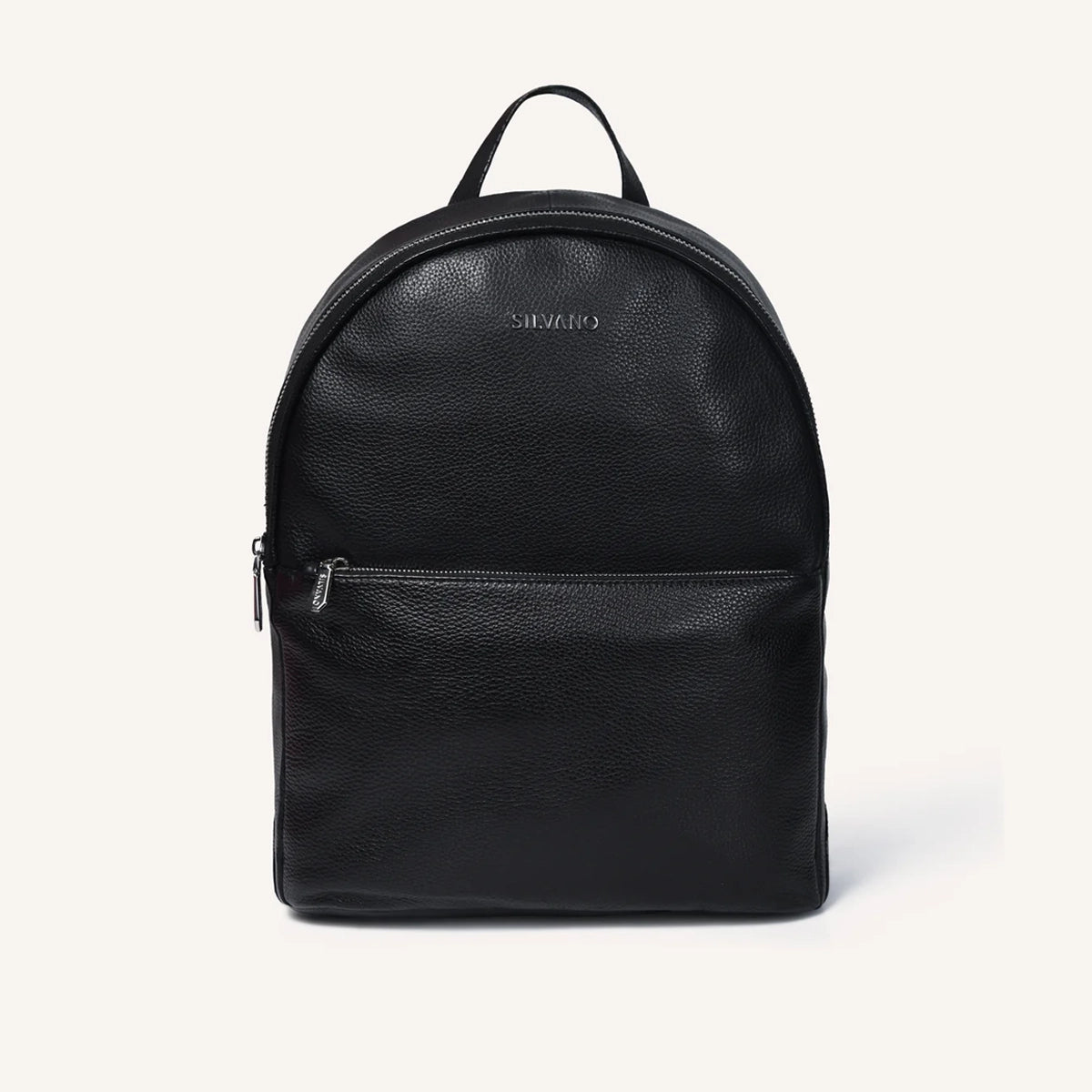 silvano commute pack backpack - black leather backpack