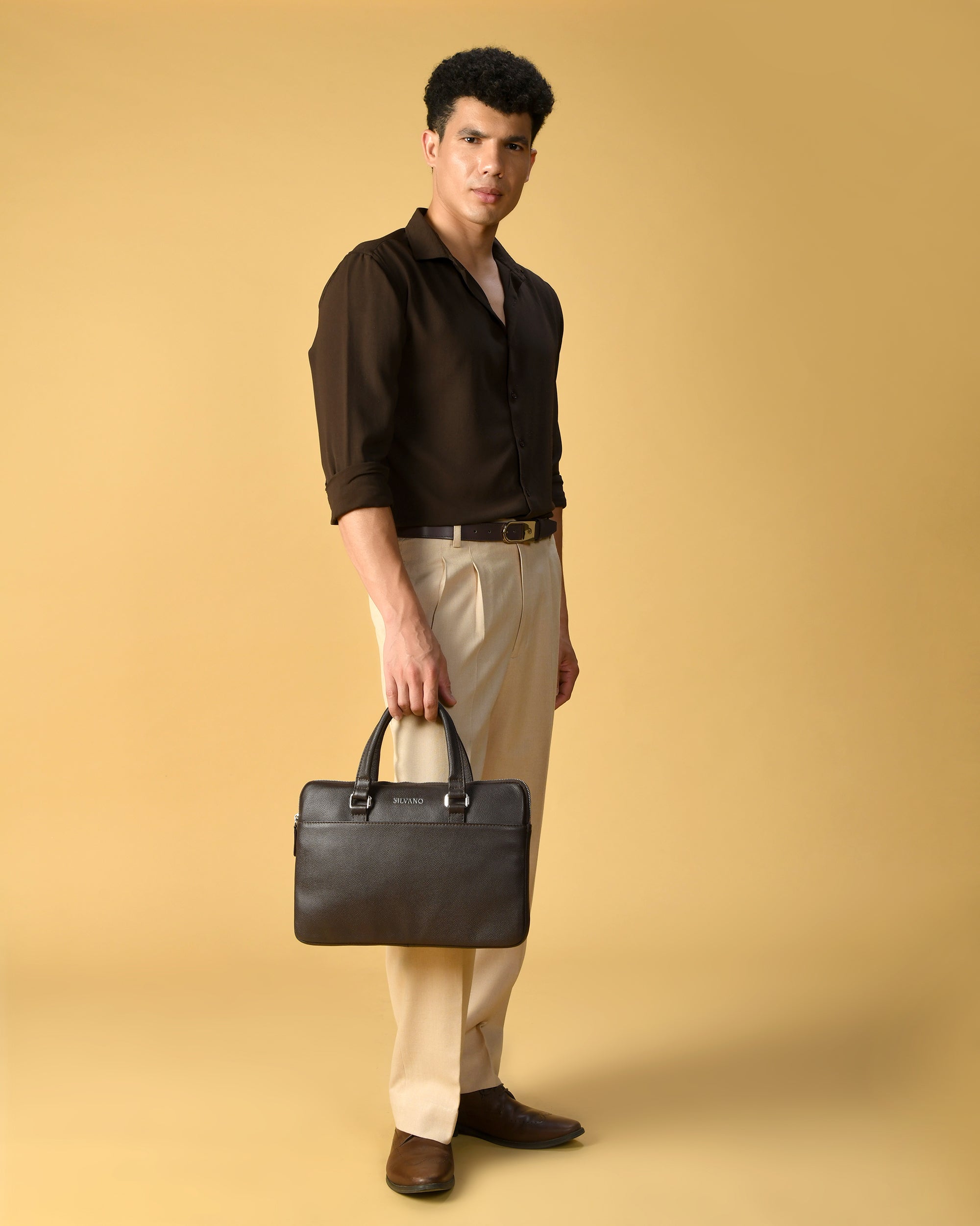 ULTRA EDGE LAPTOP SLEEVE FOR MEN - Dark Brown
