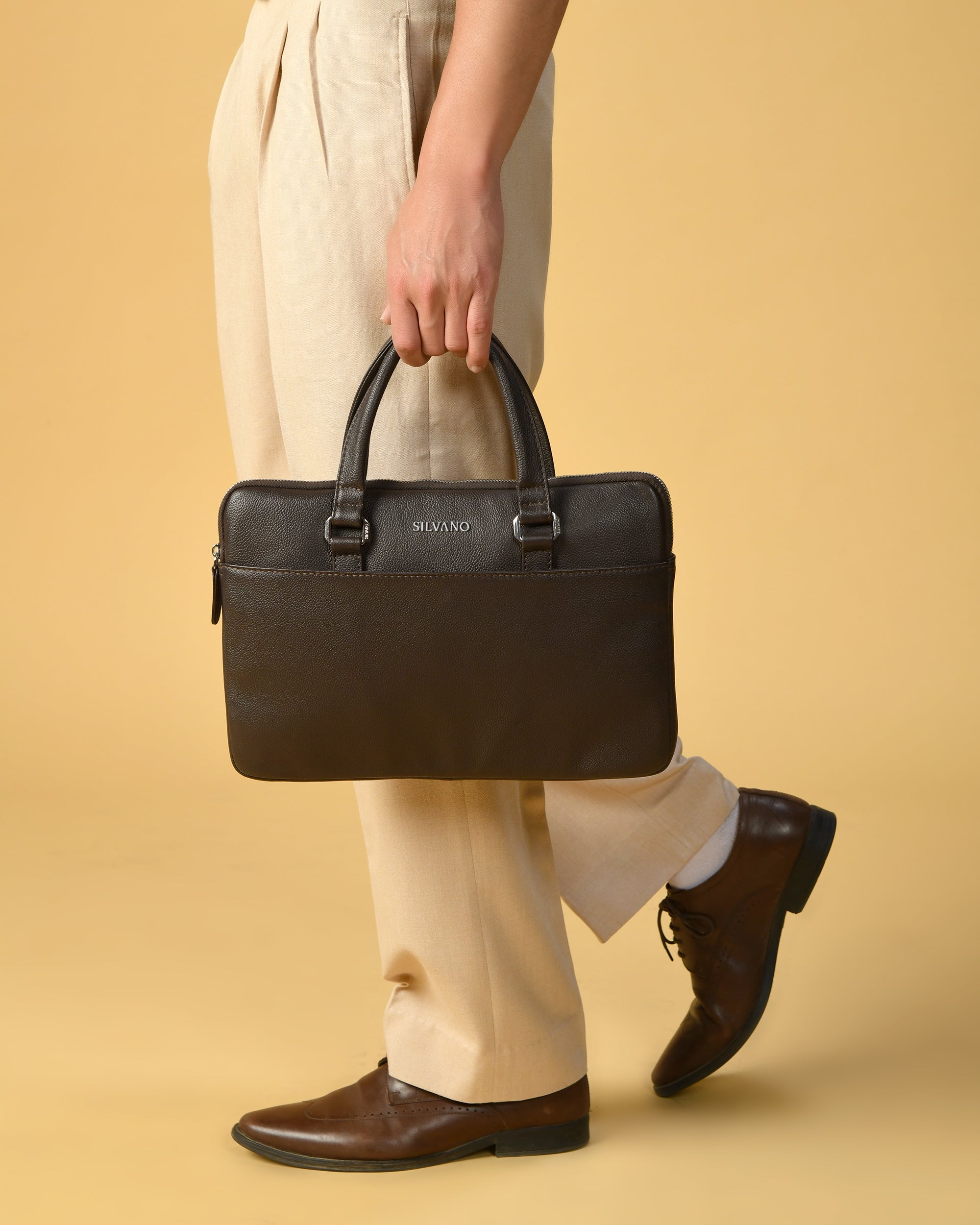 ULTRA EDGE LAPTOP SLEEVE FOR MEN - Dark Brown