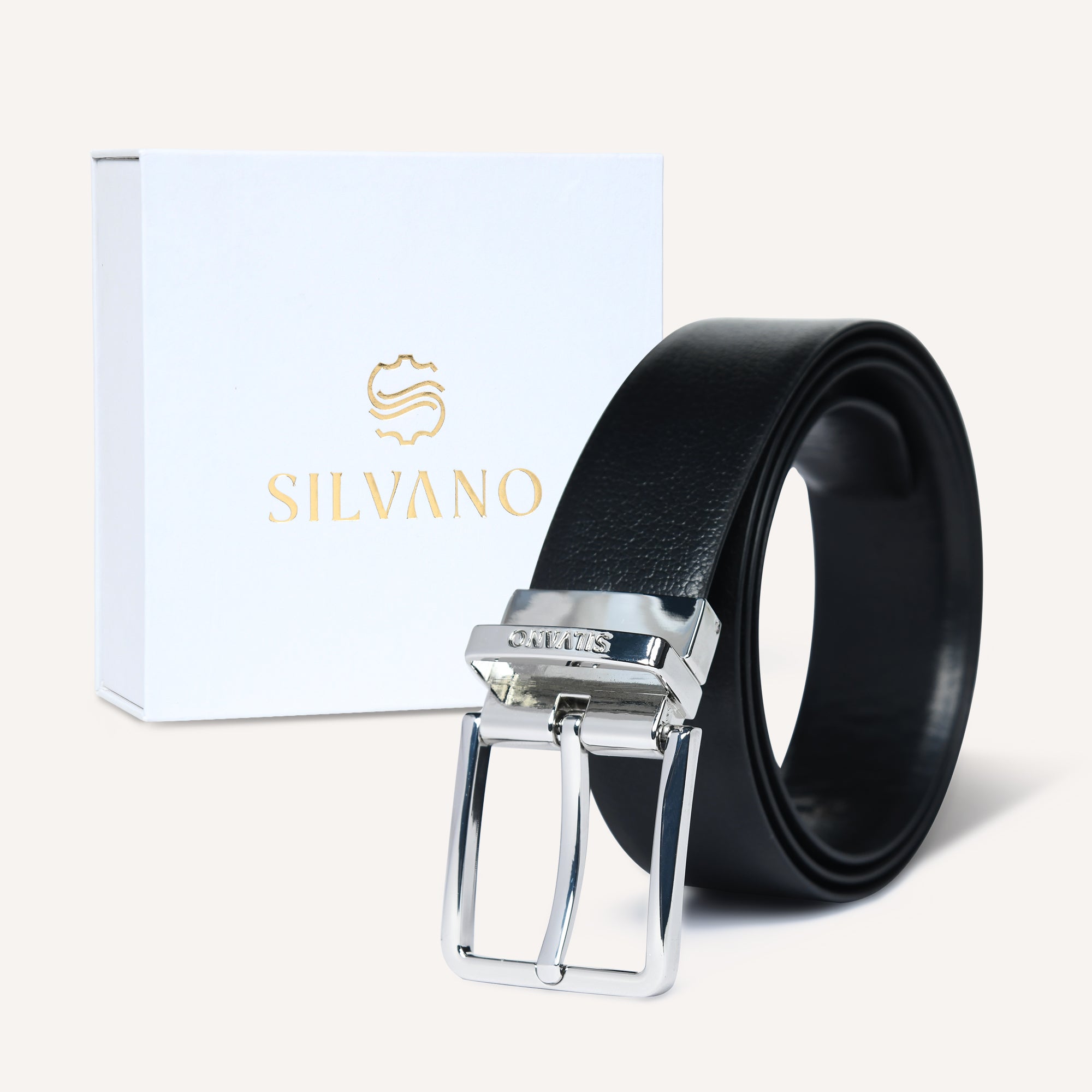 TOSCANO Belt FOR MEN – CAVIAR/CAVIAR