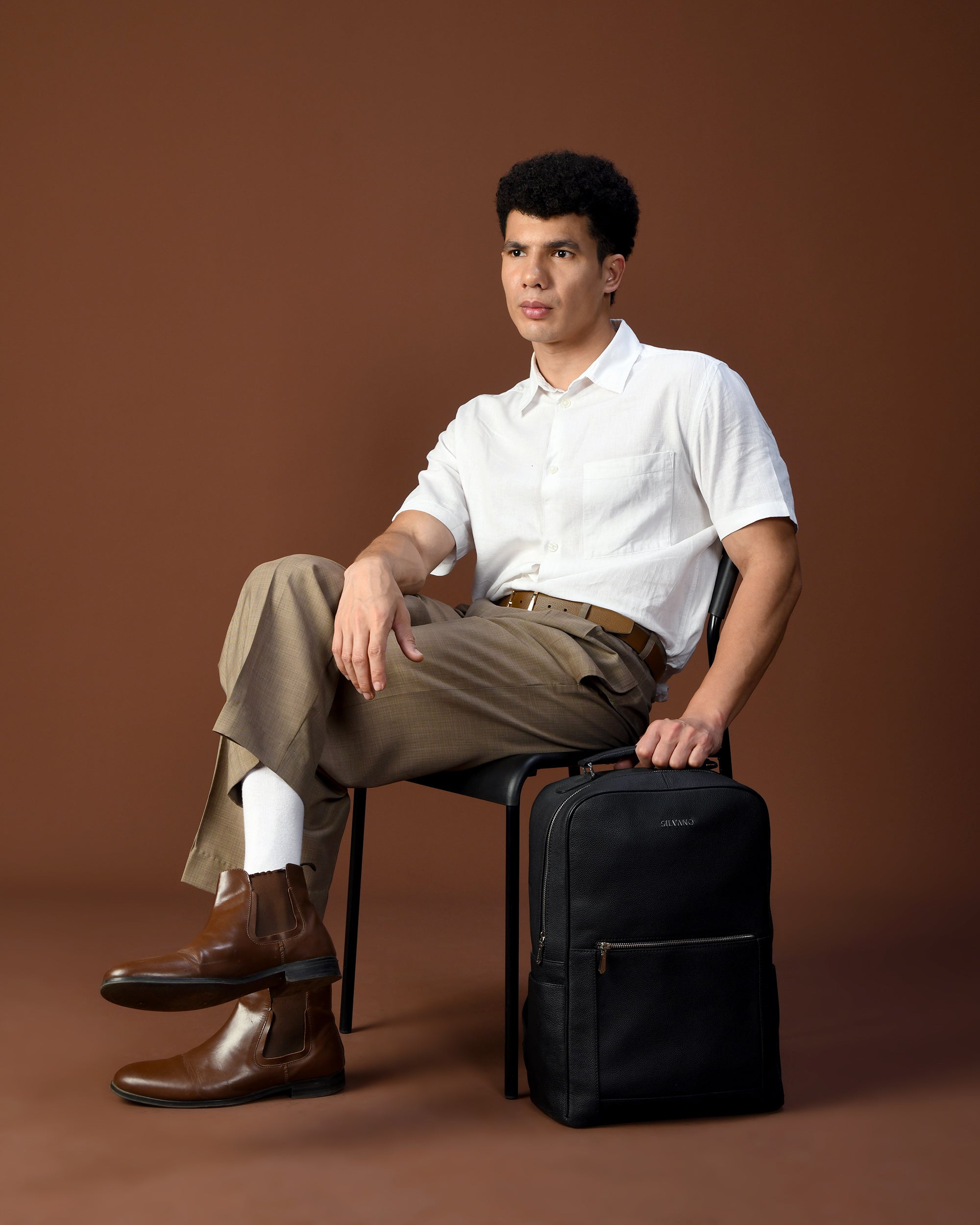 CORE LAPTOP BACKPACK FOR MEN - Black