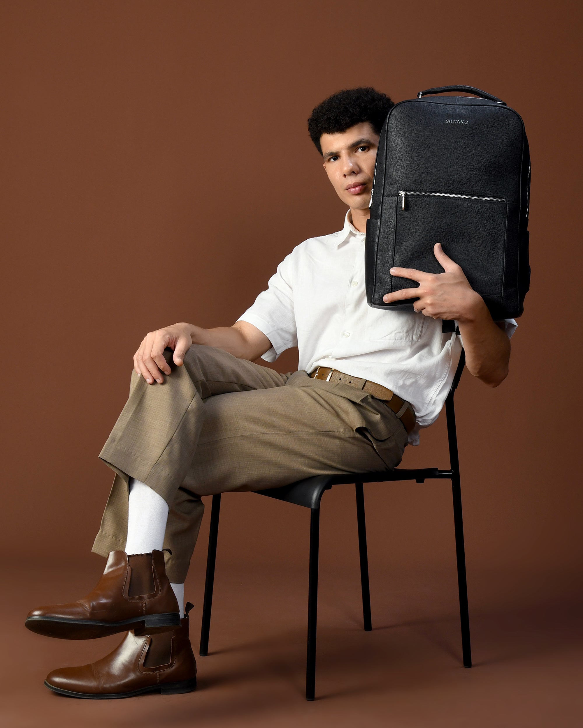 CORE LAPTOP BACKPACK FOR MEN - Black