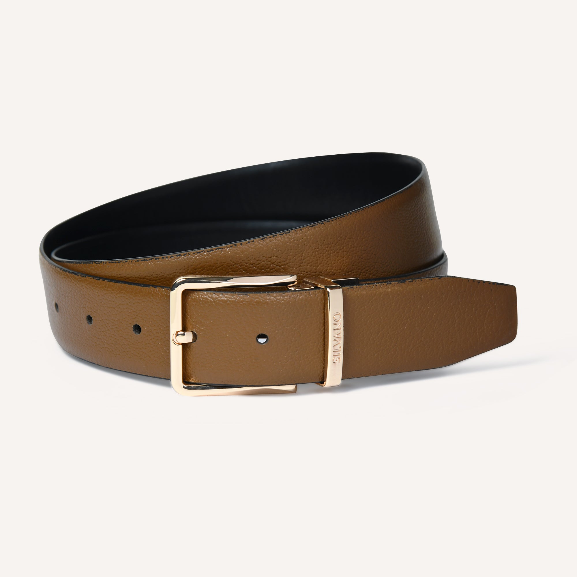 TOSCANO Belt FOR MEN – BRONZE BROWN/CAVIAR