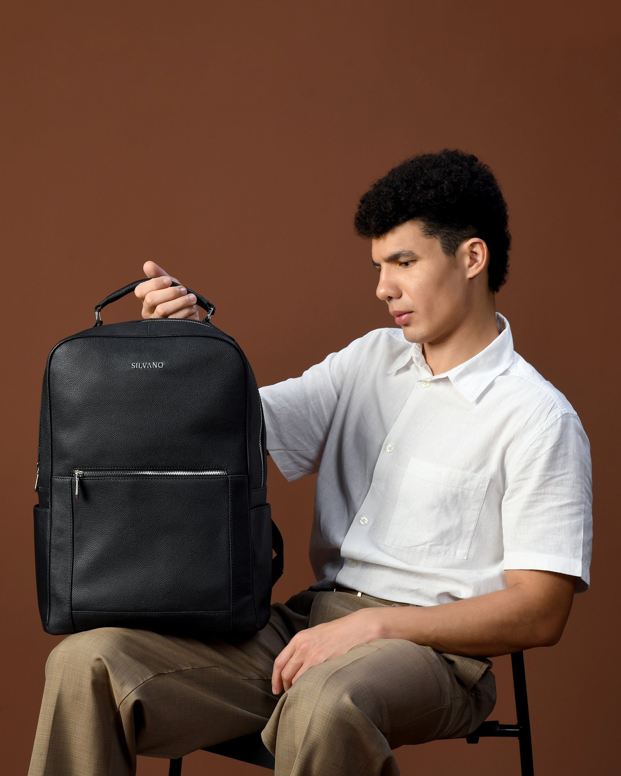CORE LAPTOP BACKPACK FOR MEN - Black