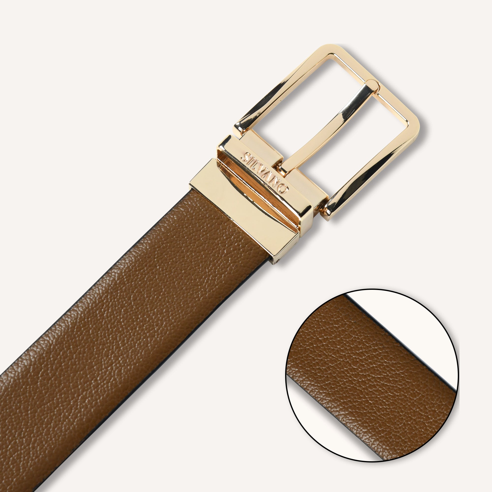 TOSCANO Belt FOR MEN – BRONZE BROWN/CAVIAR