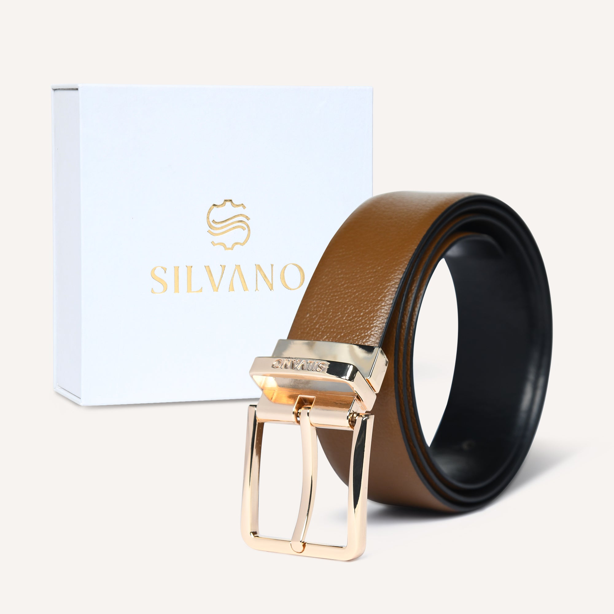 TOSCANO Belt FOR MEN – BRONZE BROWN/CAVIAR