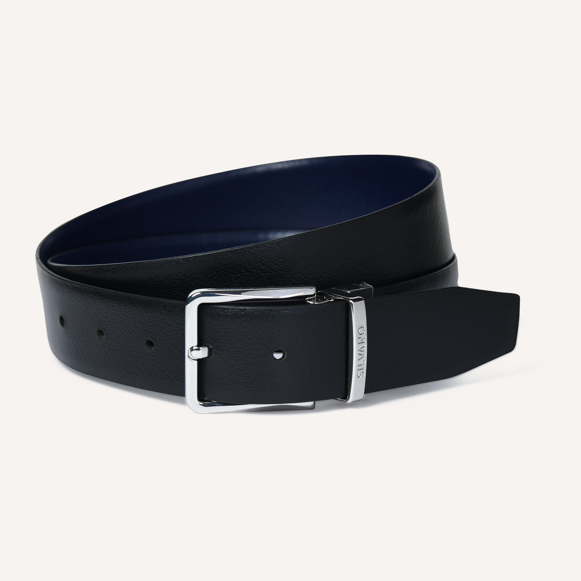TOSCANO Belt FOR MEN – CAVIAR/BLUE DEPTHS