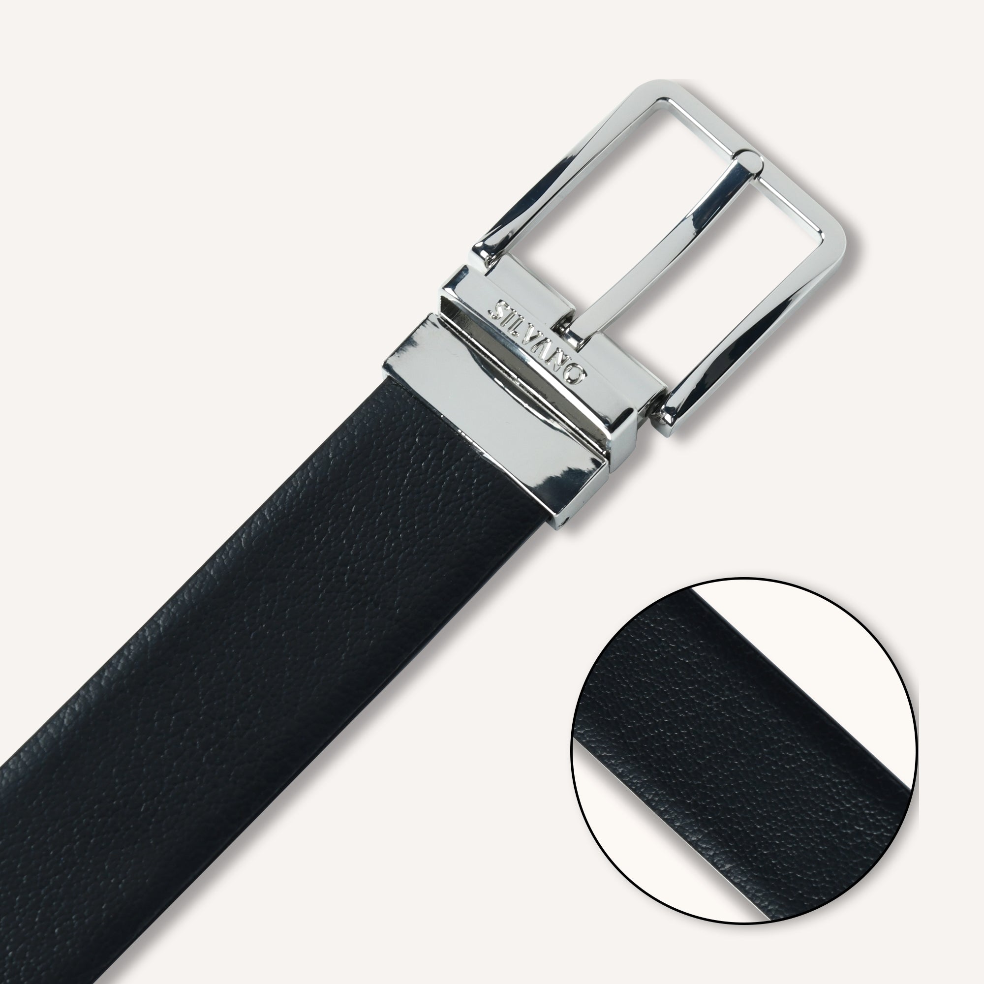 TOSCANO Belt FOR MEN – CAVIAR/BLUE DEPTHS