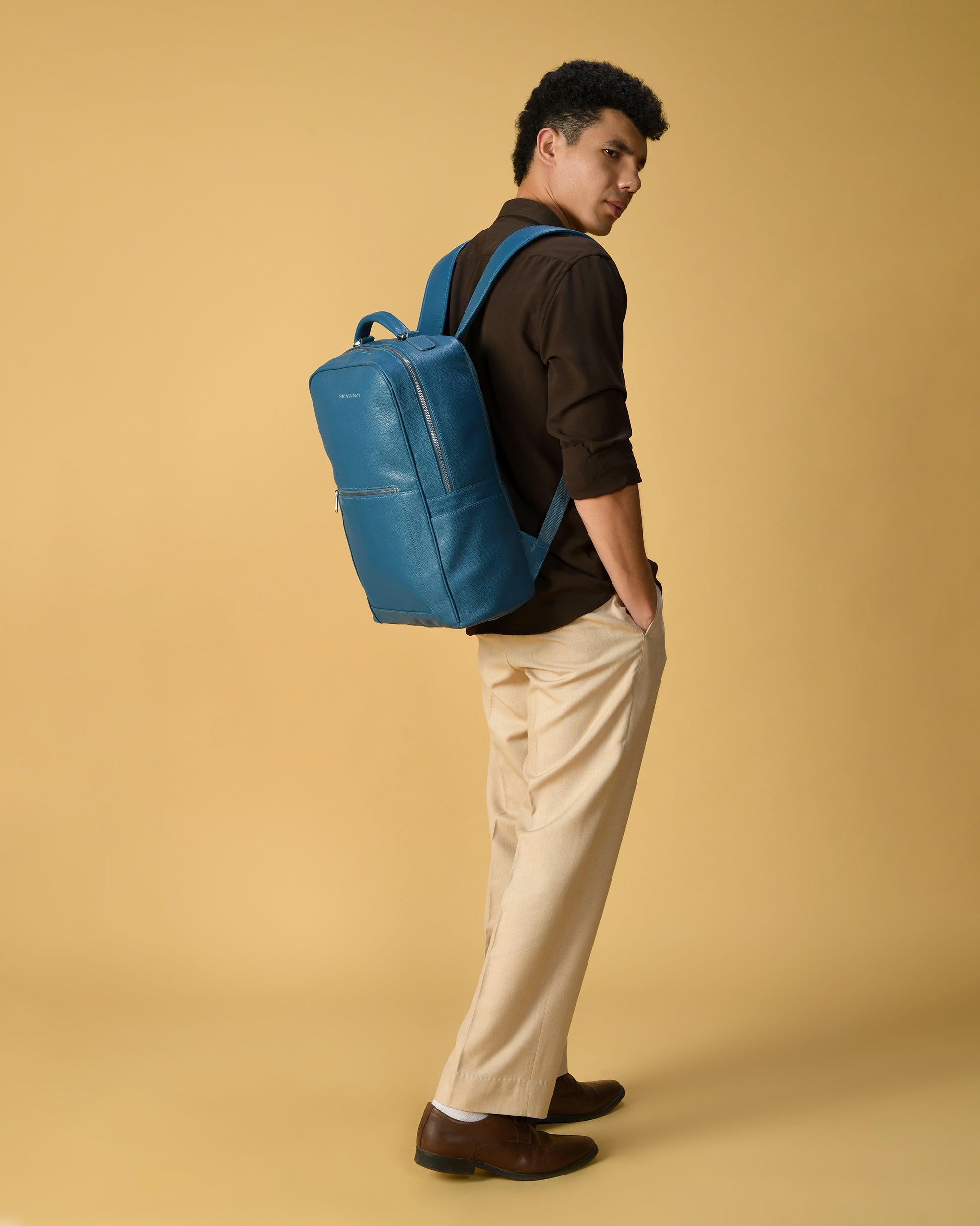 CORE LAPTOP BACKPACK FOR MEN- LYONS BLUE