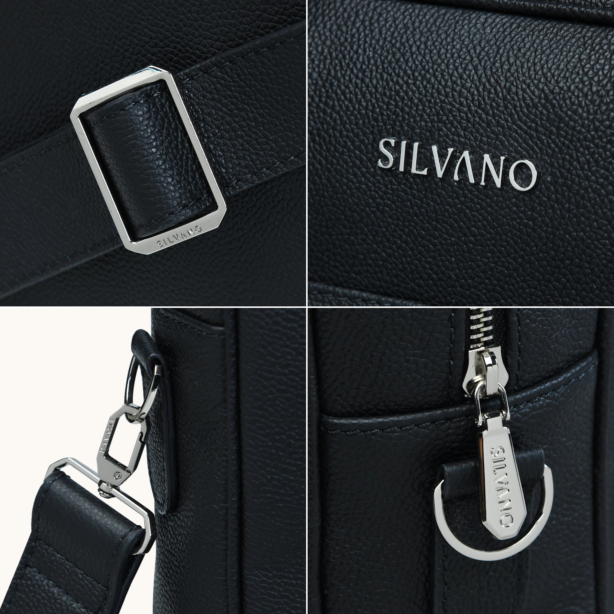 MODENA LAPTOP BAG FOR MEN - BLACK