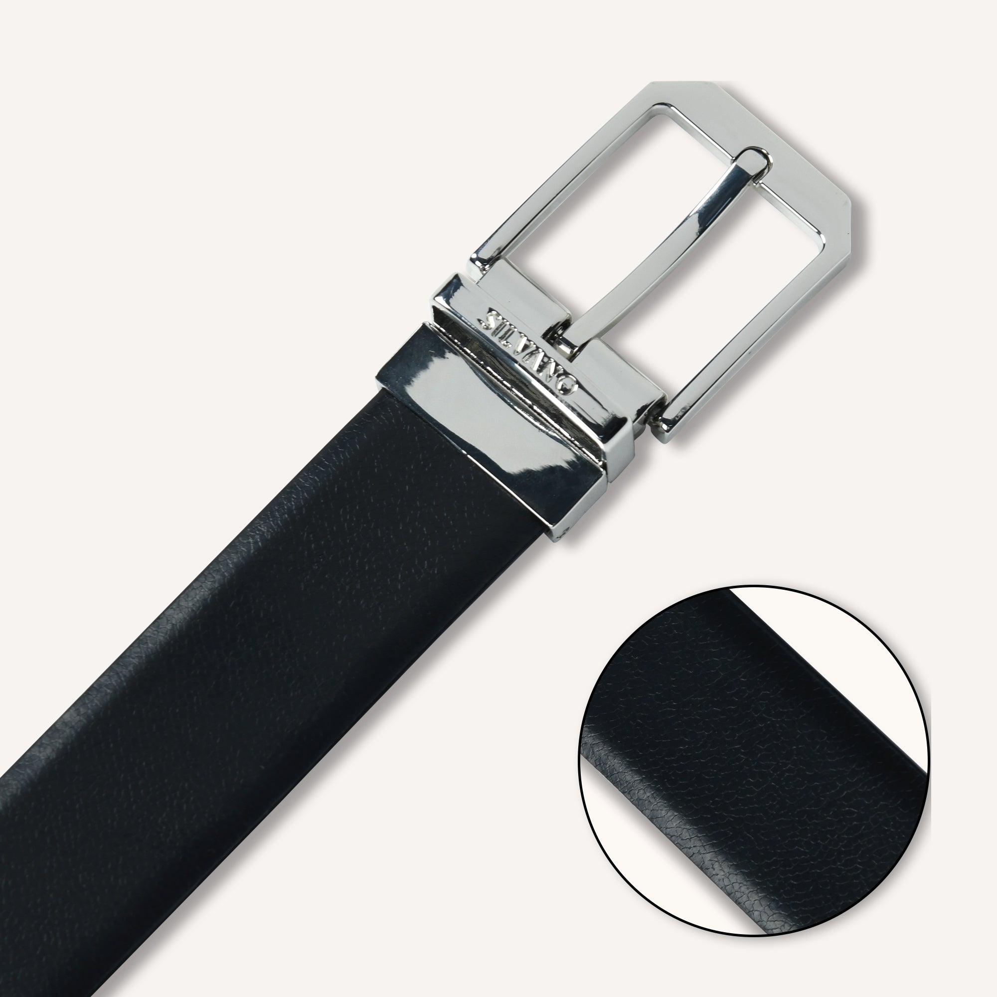 MIDNIGHT LEDGER Belt FOR MEN – CAVIAR/ BRONZE BROWN