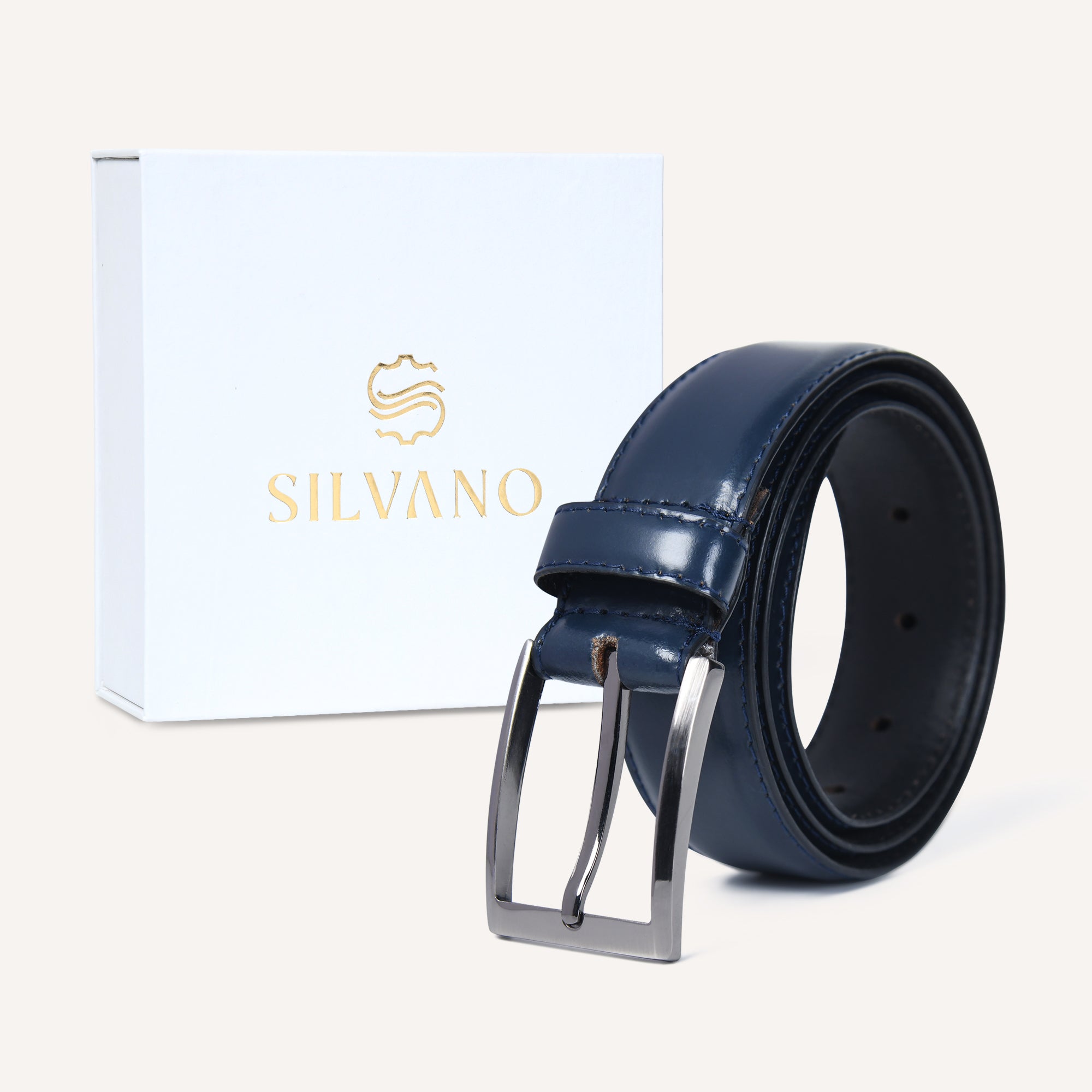 DAVIS DRESS PROFILE BELT - NAVY BLUE