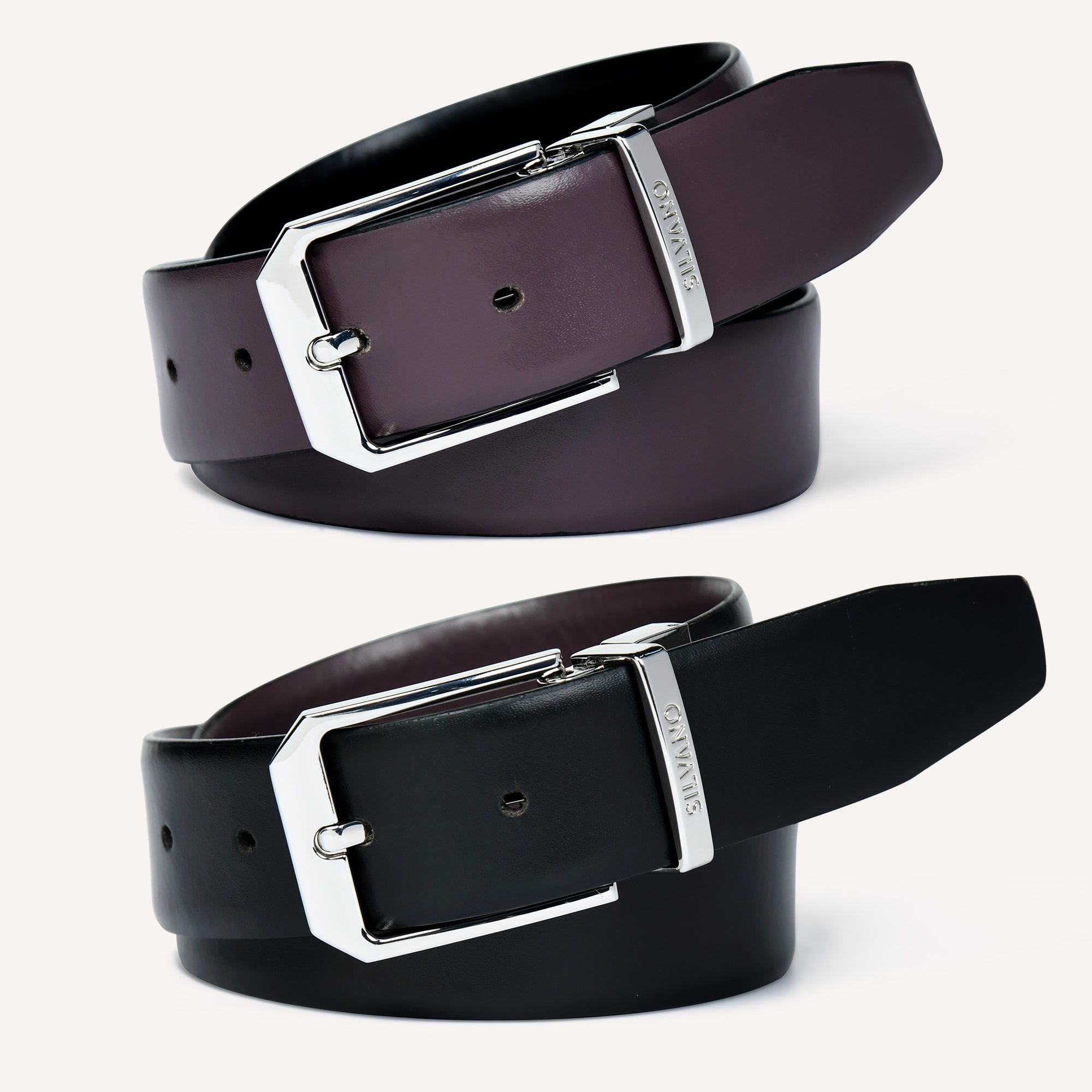 MIDNIGHT LEDGER Belt FOR MEN – GREY/ CAVIAR