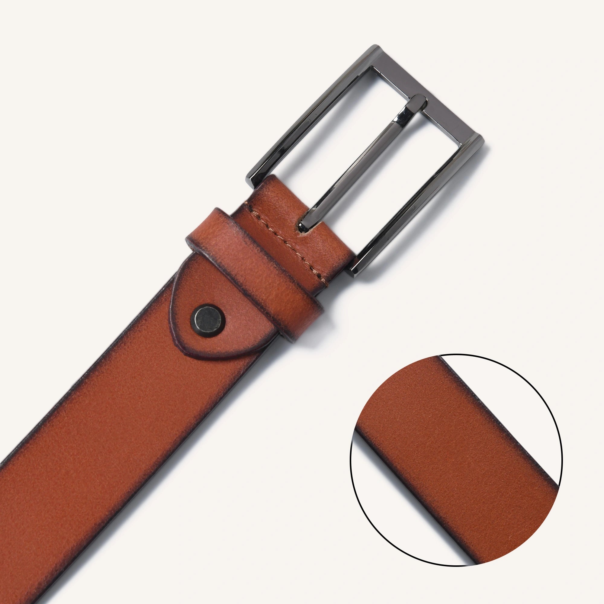 ROGUE BELTS CASUAL BELT - COGNAC