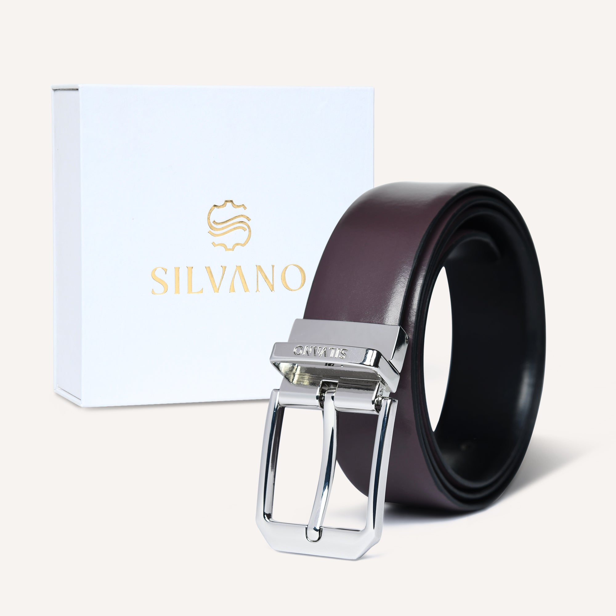 MIDNIGHT LEDGER Belt FOR MEN – GREY/ CAVIAR