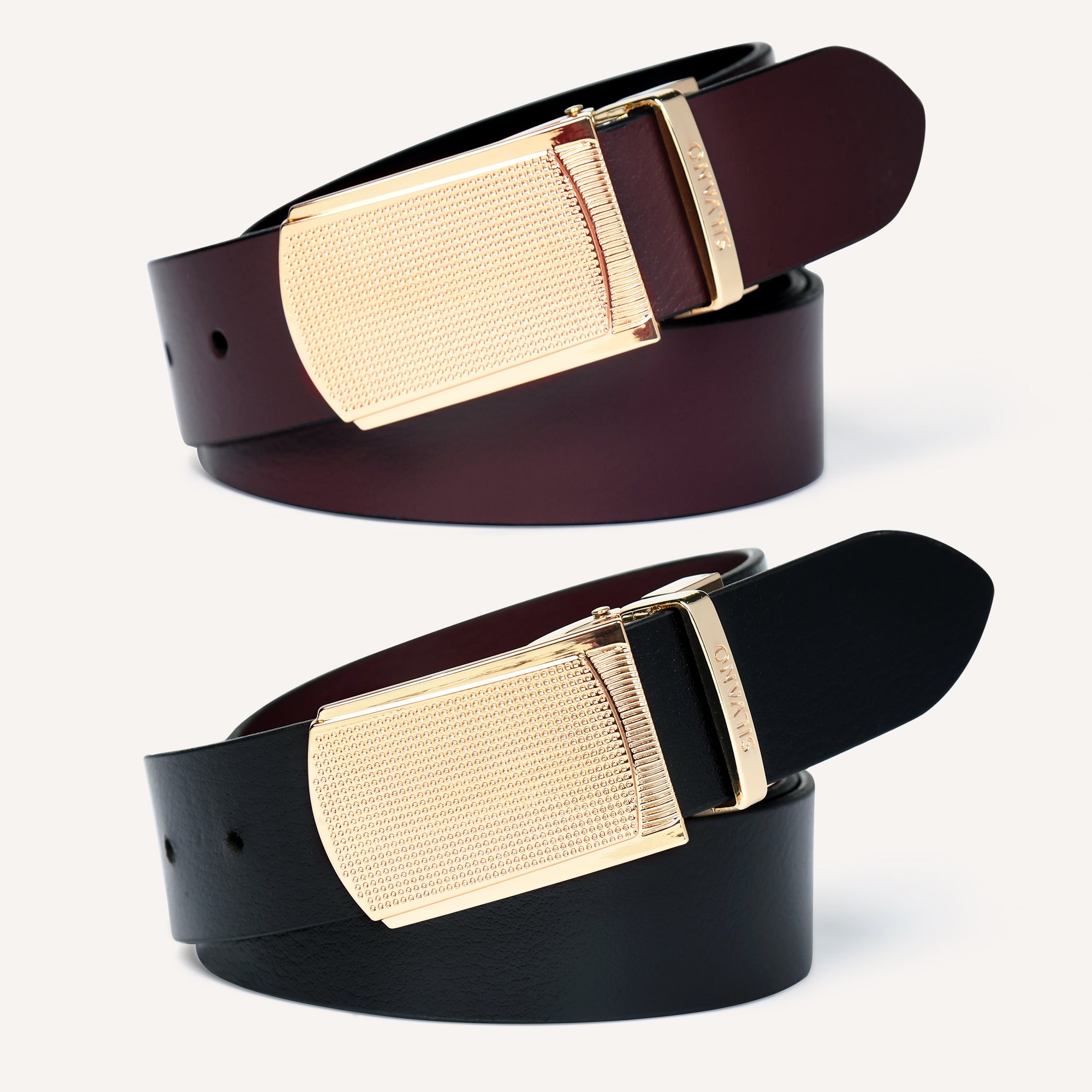 STRATO Belt FOR MEN – FRENCH ROAST / CAVIER