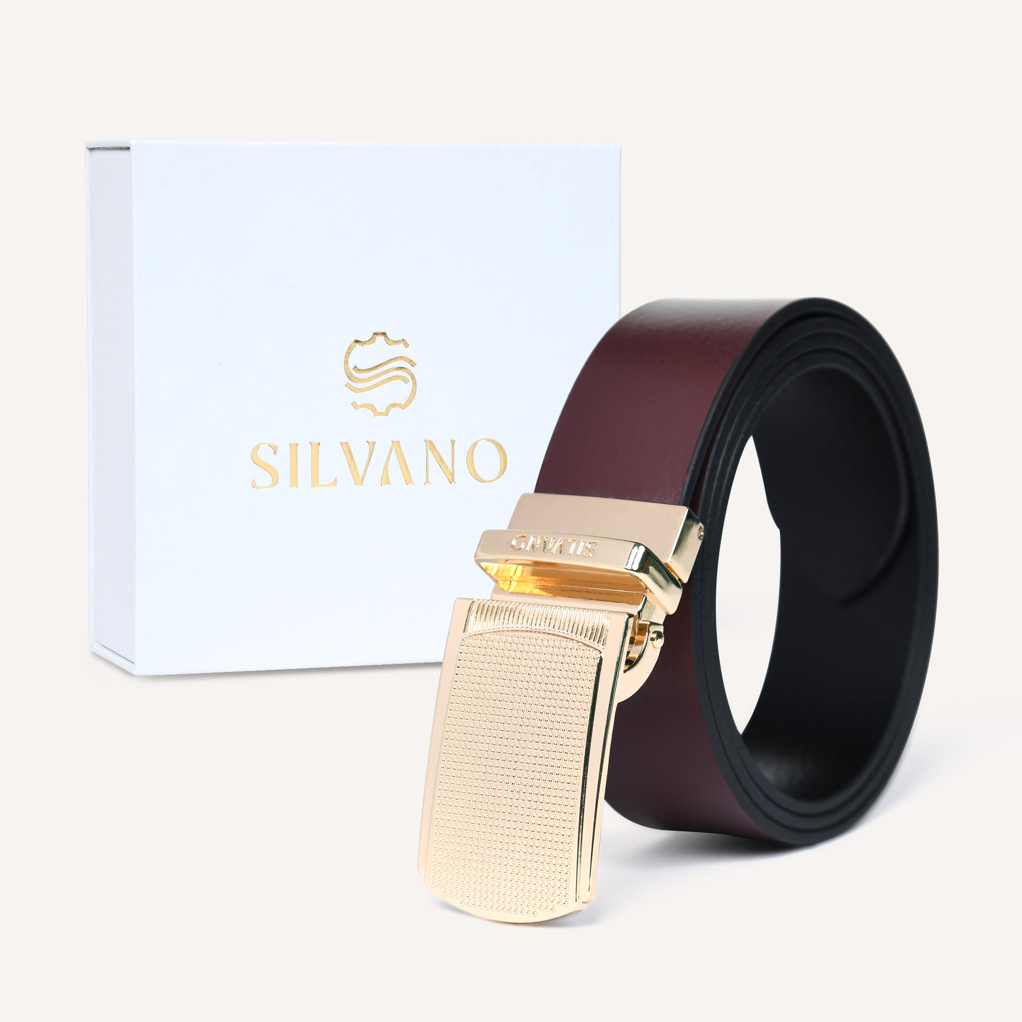 STRATO Belt FOR MEN – FRENCH ROAST / CAVIER