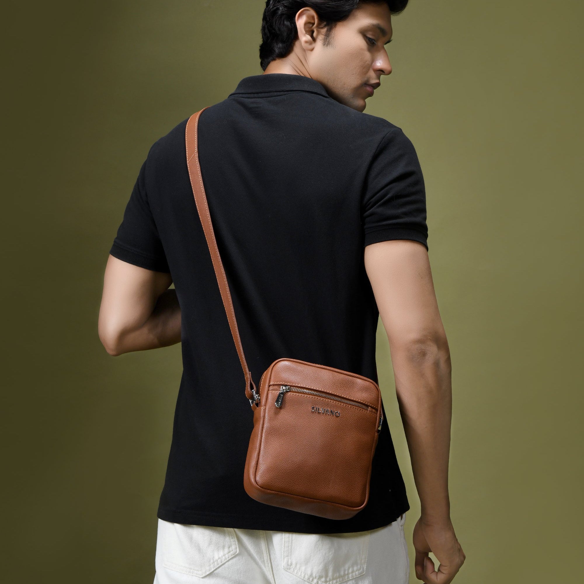 VERTITECH SLING BAG FOR MEN - TAN