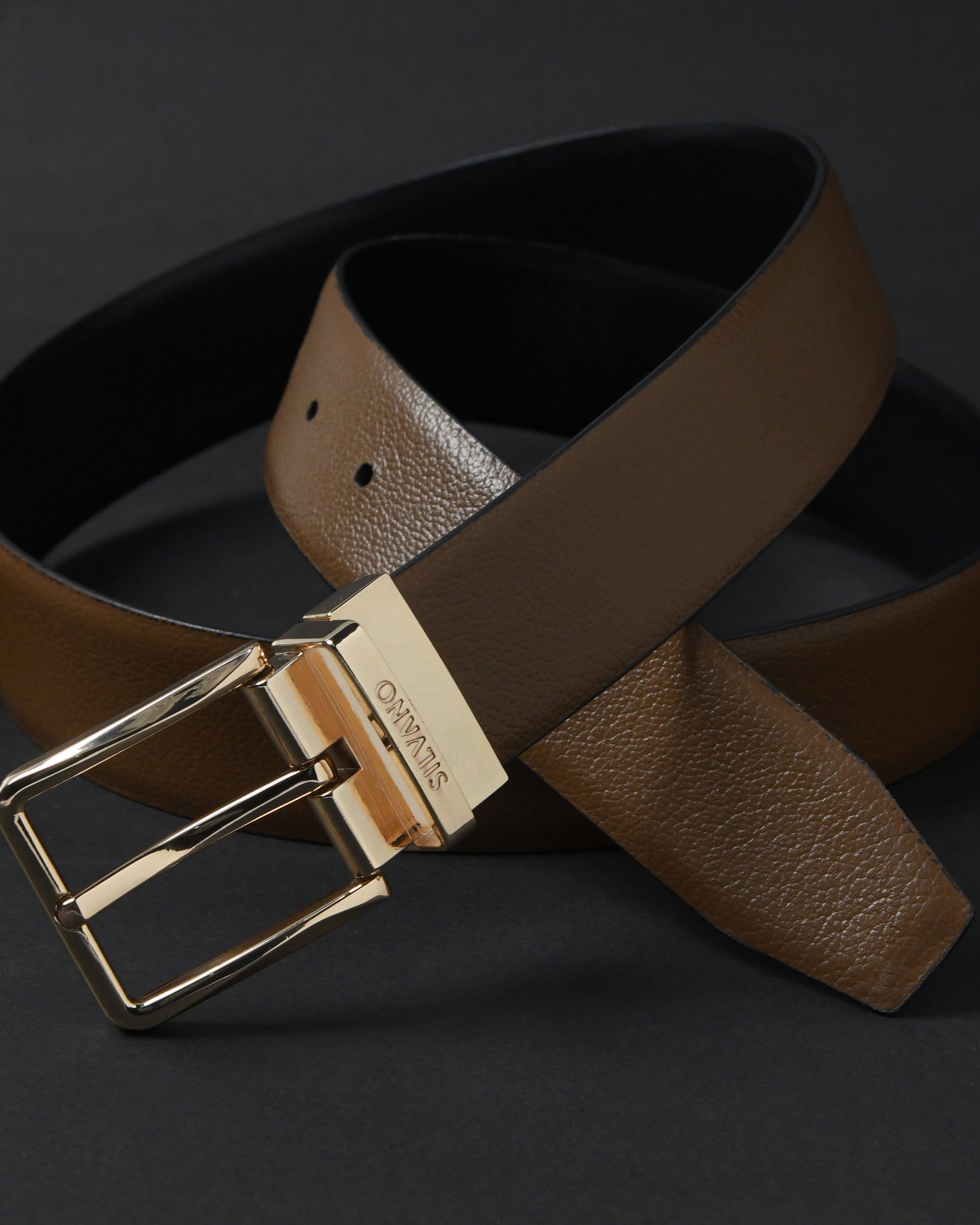 TOSCANO Belt FOR MEN – BRONZE BROWN/CAVIAR