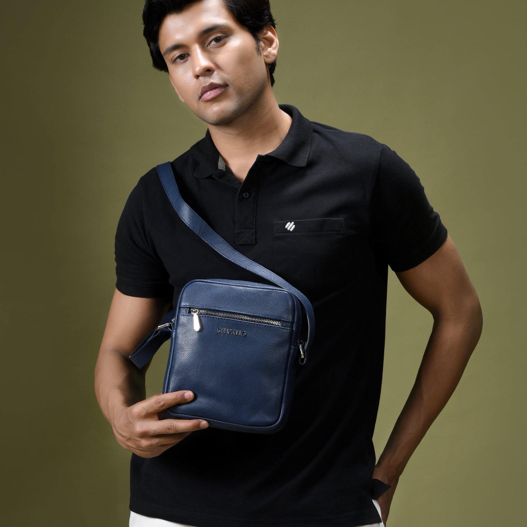 VERTITECH SLING BAG FOR MEN - Navy Blue