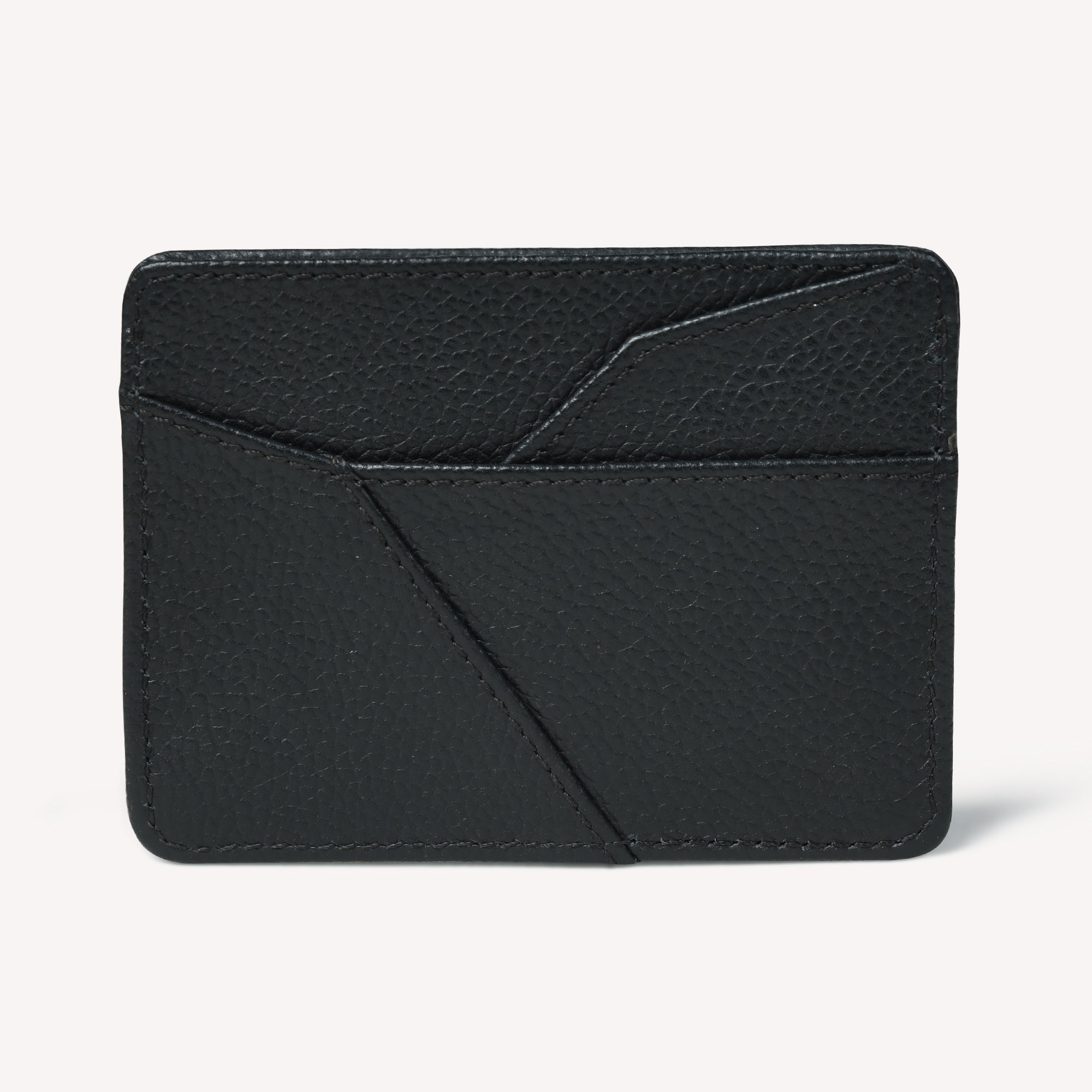 ARCO VAULT LEATHER CARD HOLDER FOR MEN – BLACK