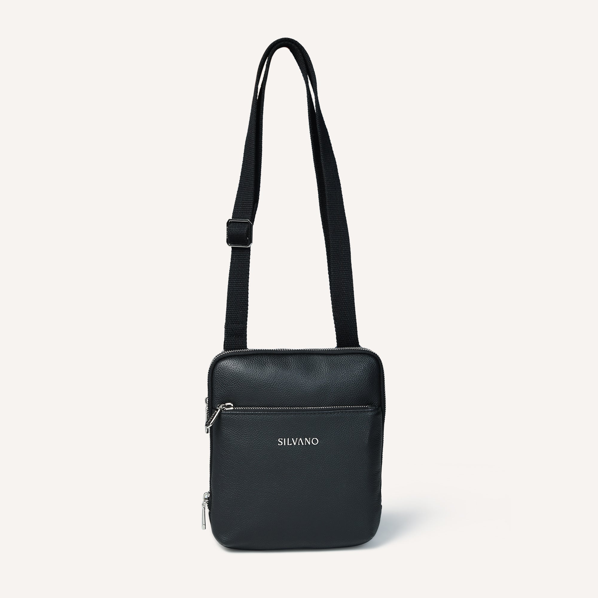 MANHATTAN MESSENGER BAG FOR MEN - BLACK