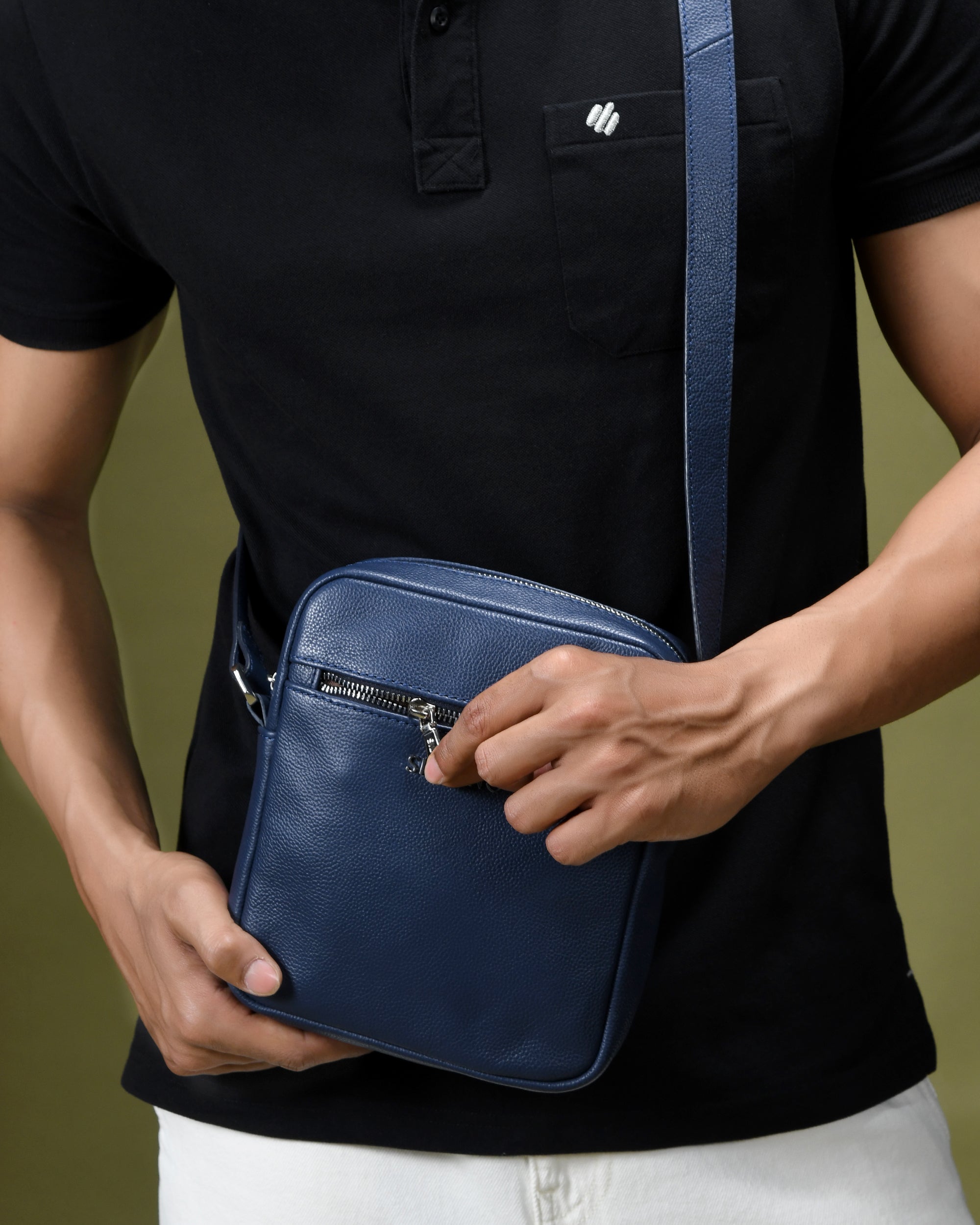 VERTITECH SLING BAG FOR MEN - Navy Blue