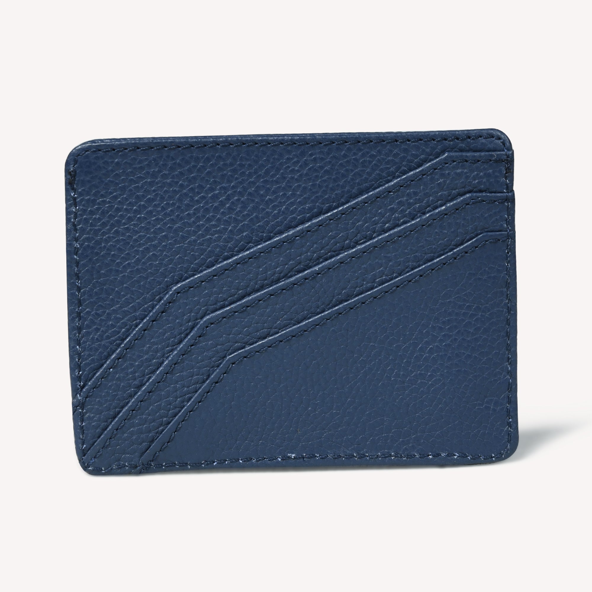 CARTA SLIM LEATHER CARD HOLDER FOR MEN – NAVY BLUE