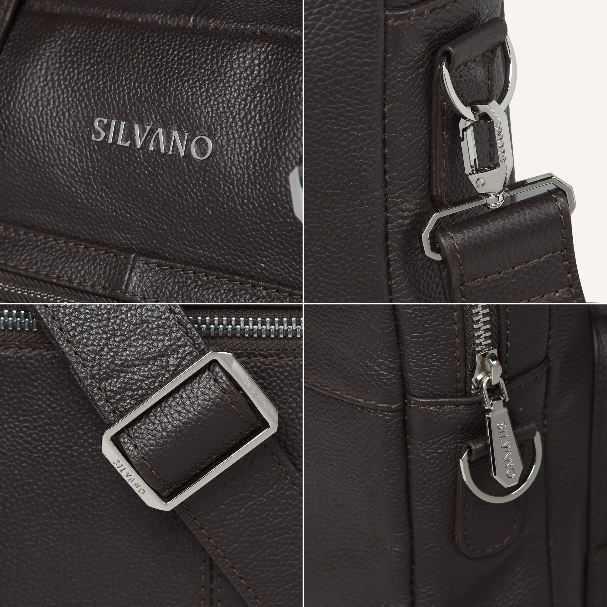 MODENA LAPTOP BAG FOR MEN – DARK BROWN