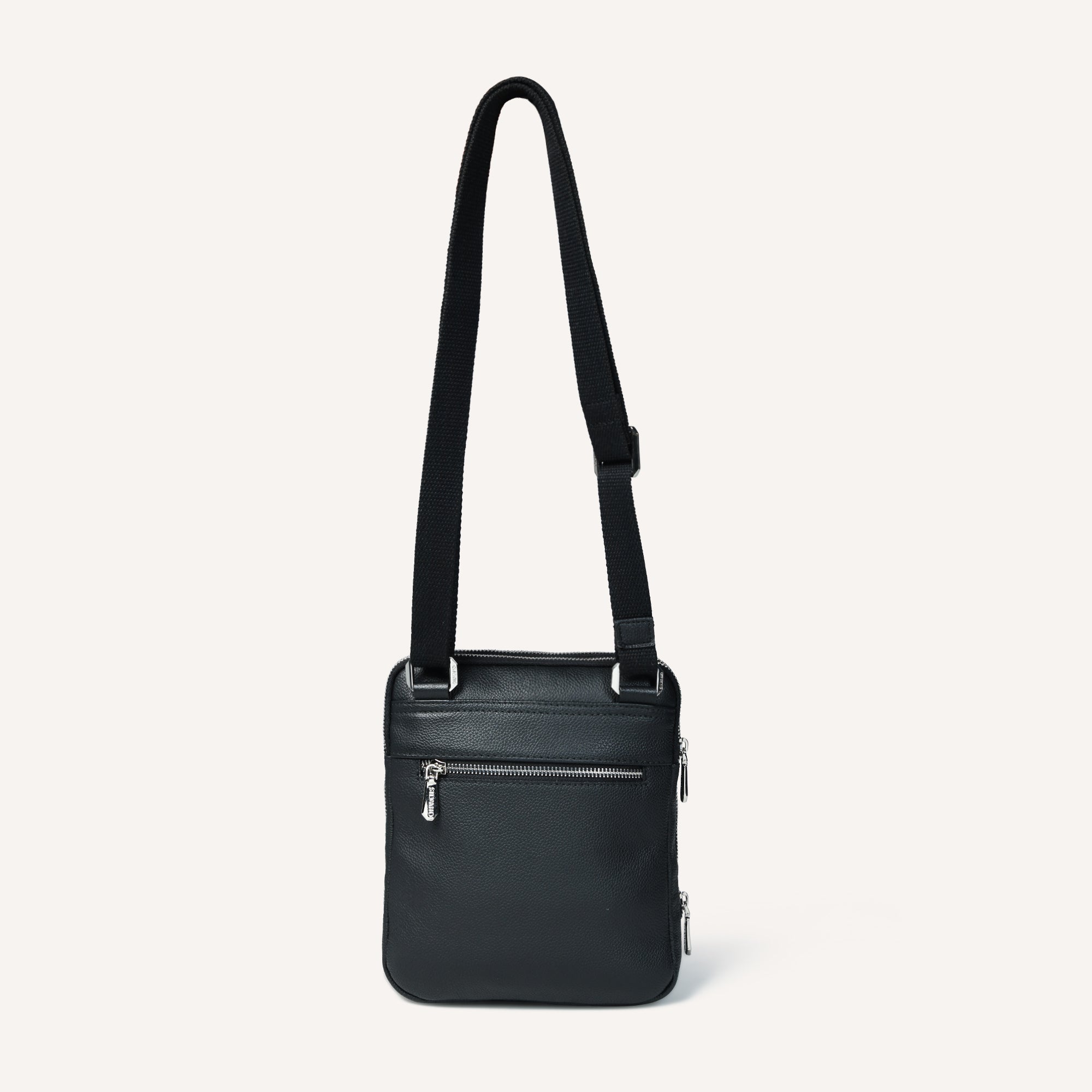MANHATTAN MESSENGER BAG FOR MEN - BLACK