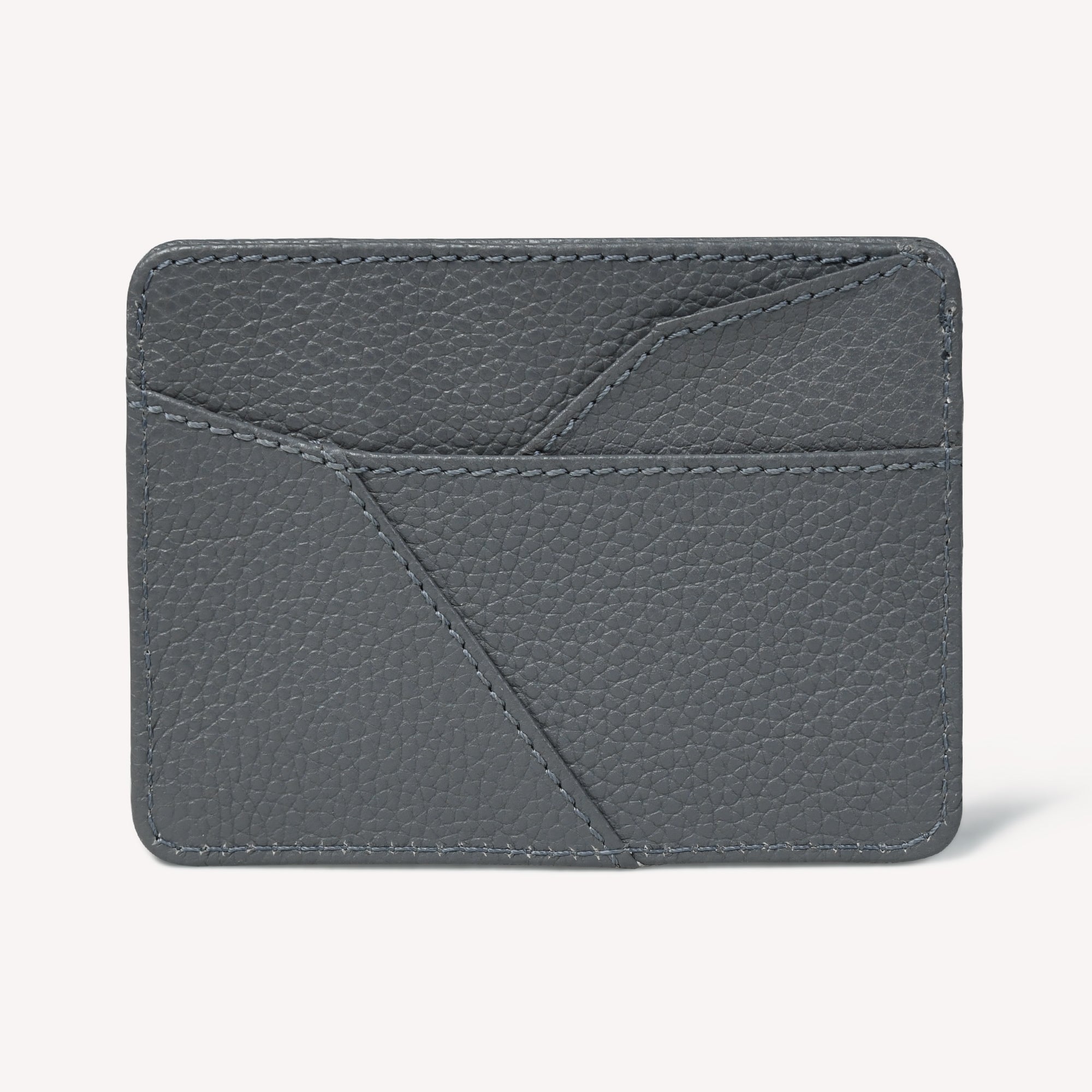 ARCO VAULT LEATHER CARD HOLDER FOR MEN – GREY