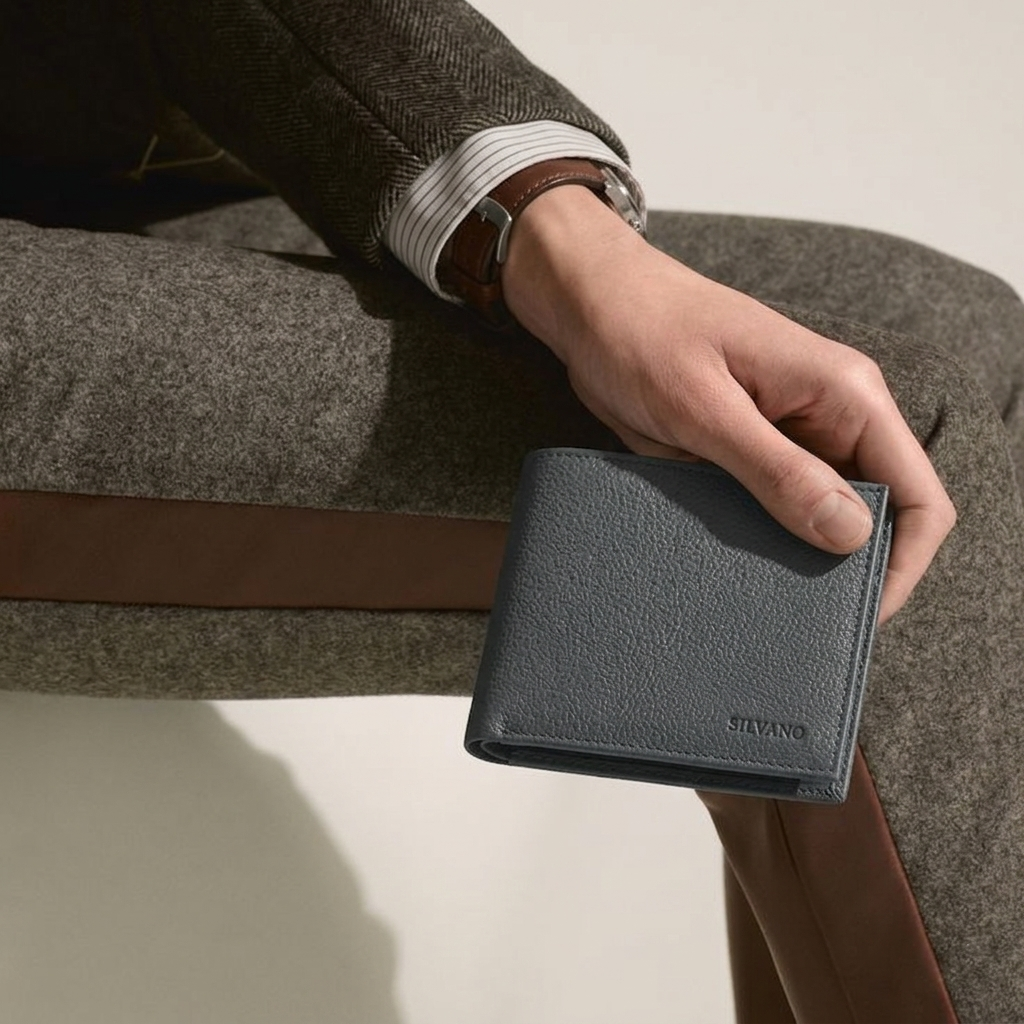 GIANNI FORTE WALLET FOR MEN - GREY