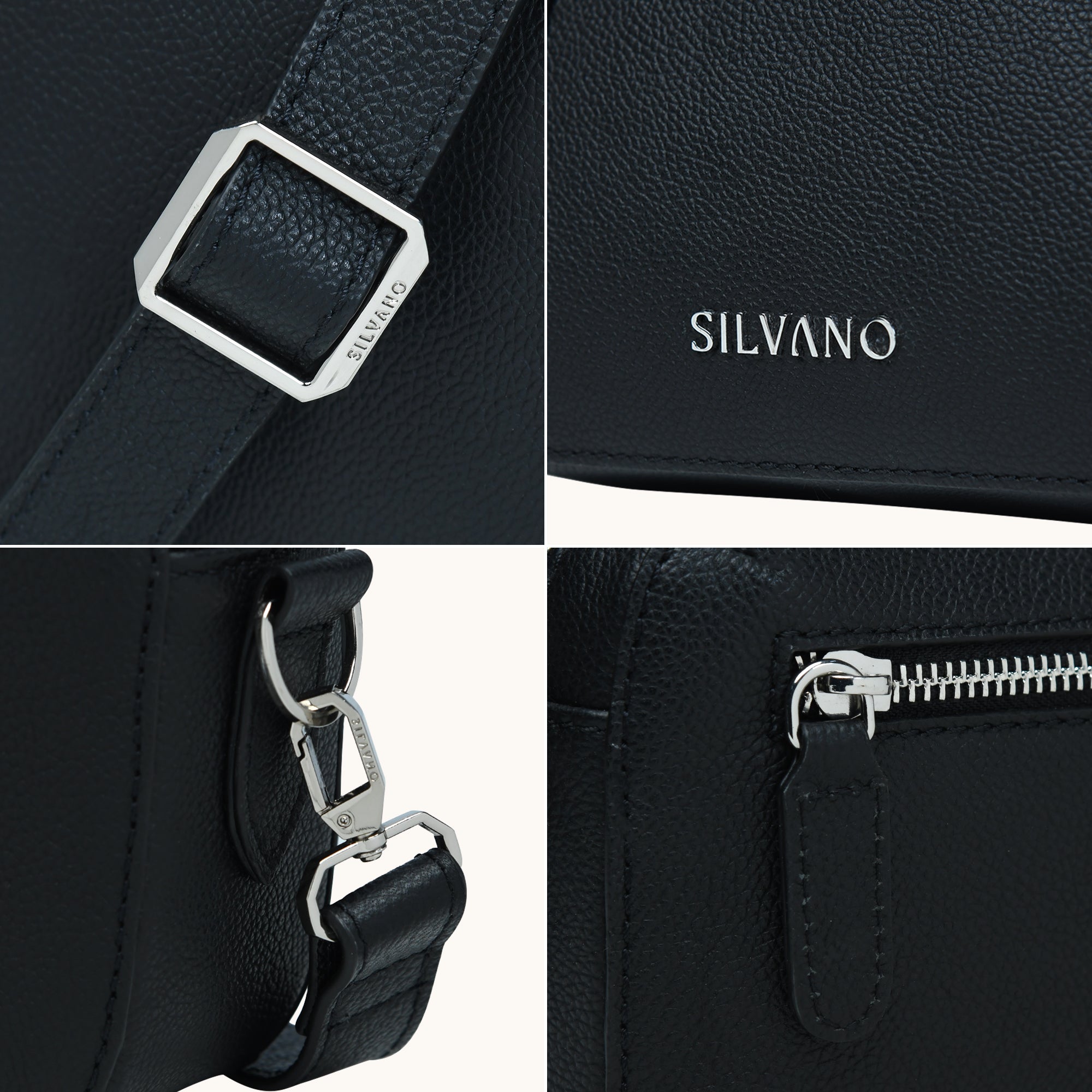 SLEEK STRIDE CROSSBODY BAG FOR MEN - Black