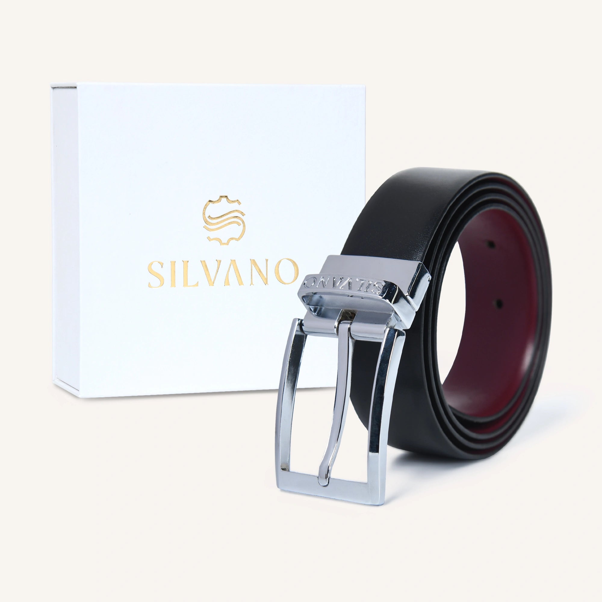 REGALIA FORMAL REVERSIBLE BELT - RED/BLACK