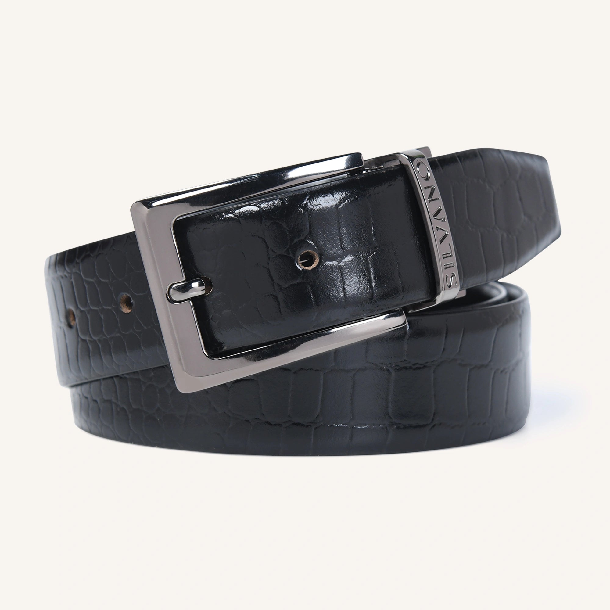 CLASSIC CLAPS FORMAL REVERSIBLE BELT - BLACK