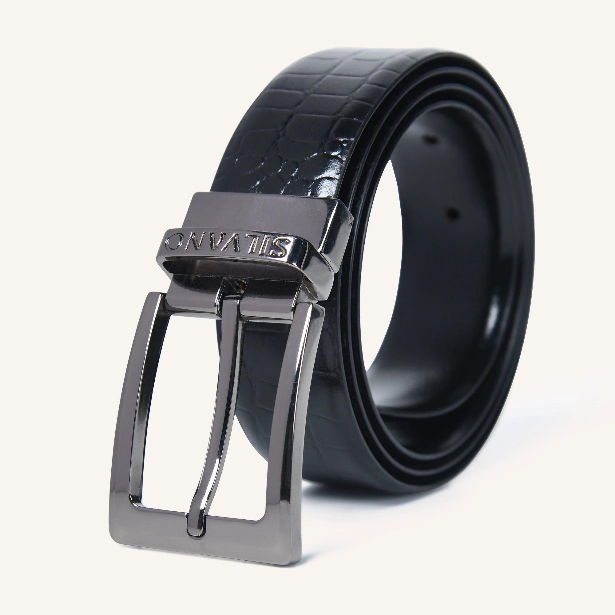 CLASSIC CLAPS FORMAL REVERSIBLE BELT - BLACK