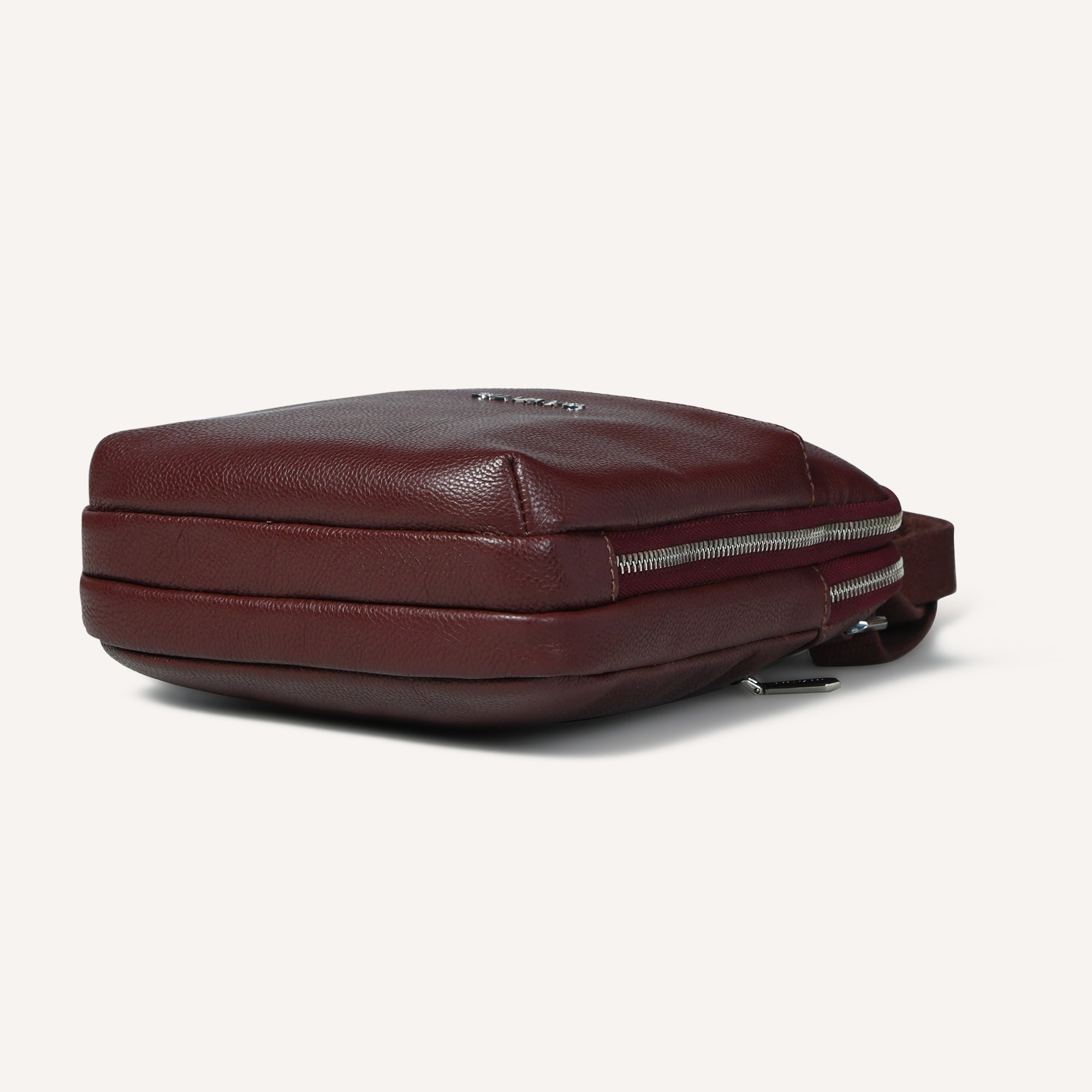 MANHATTAN MESSENGER BAG FOR MEN - BURGUNDY