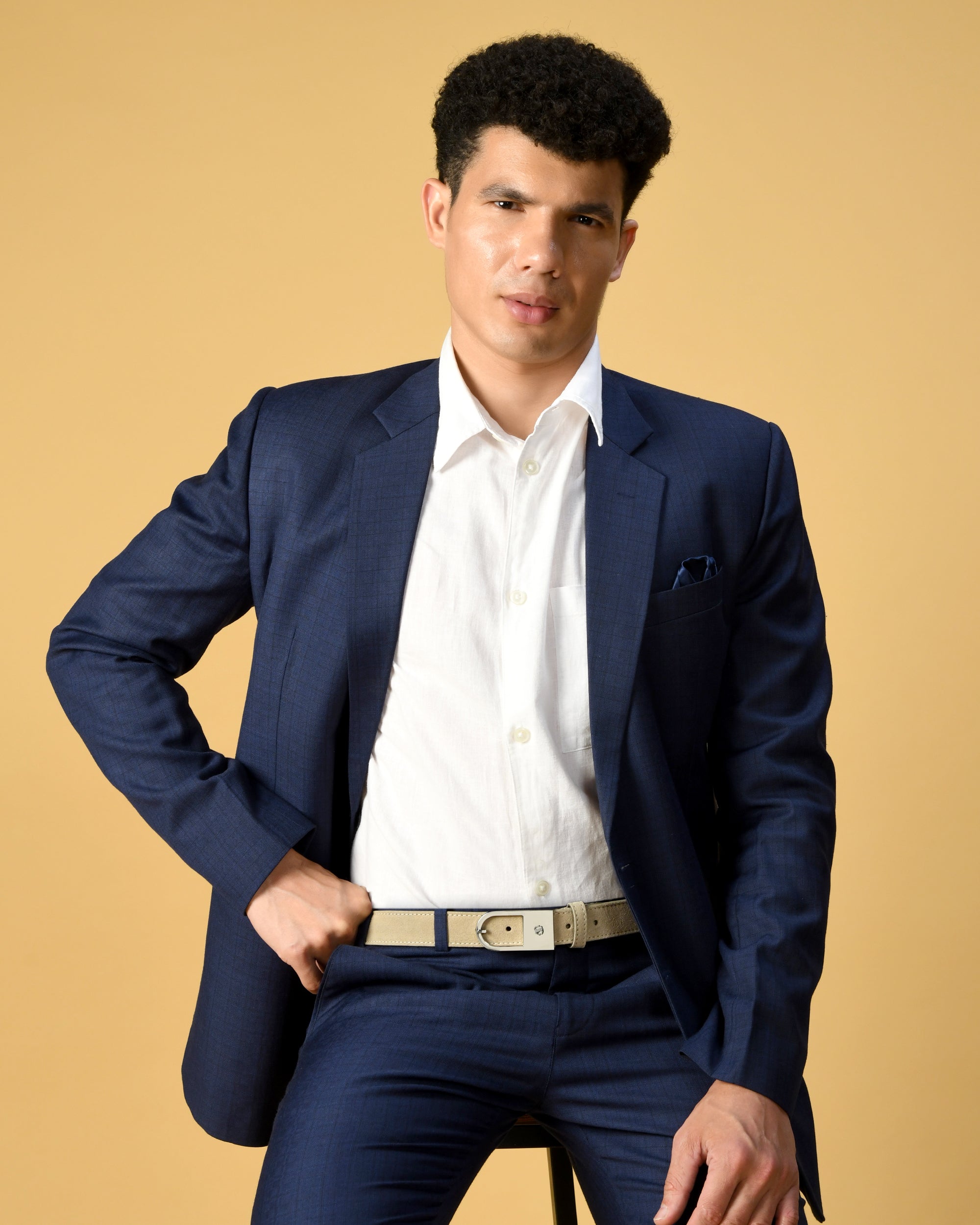 VITTORIO Belt FOR MEN – BEIGE
