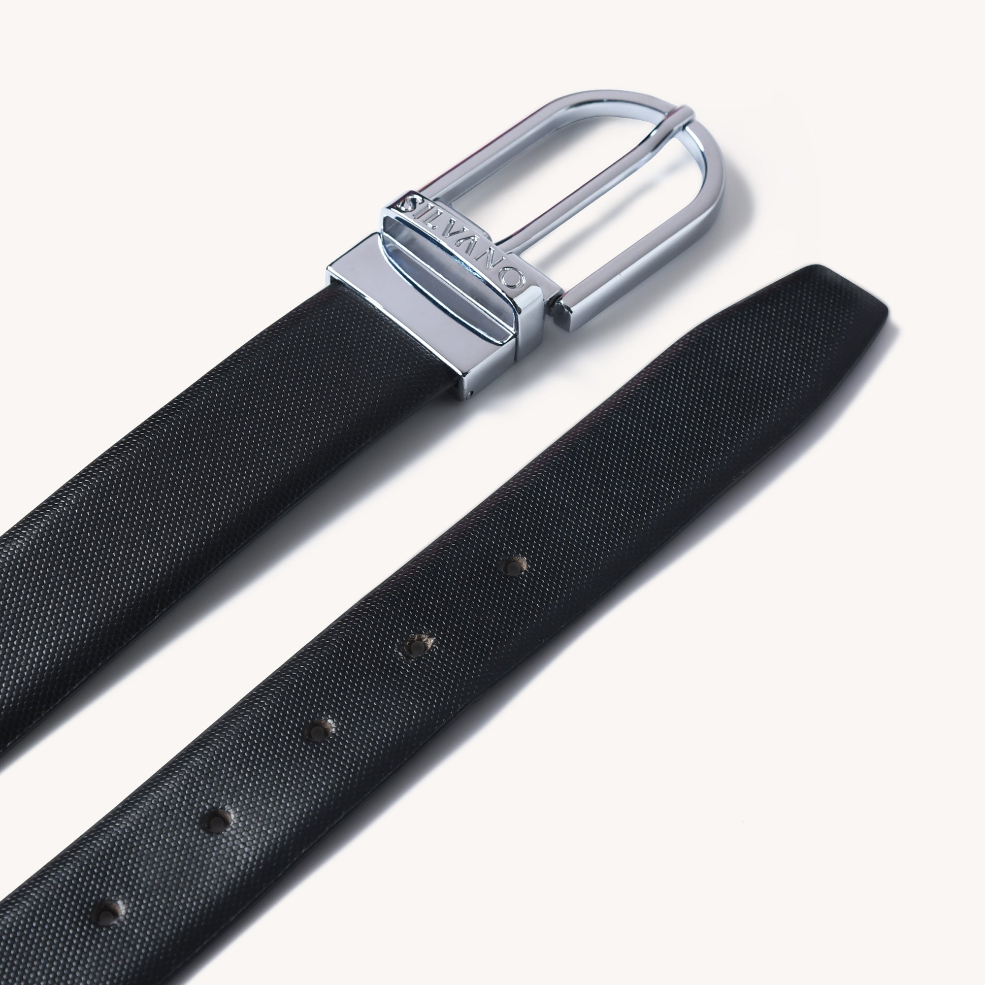 MIGUEL FORMAL REVERSIBLE BELT - BLACK/BROWN