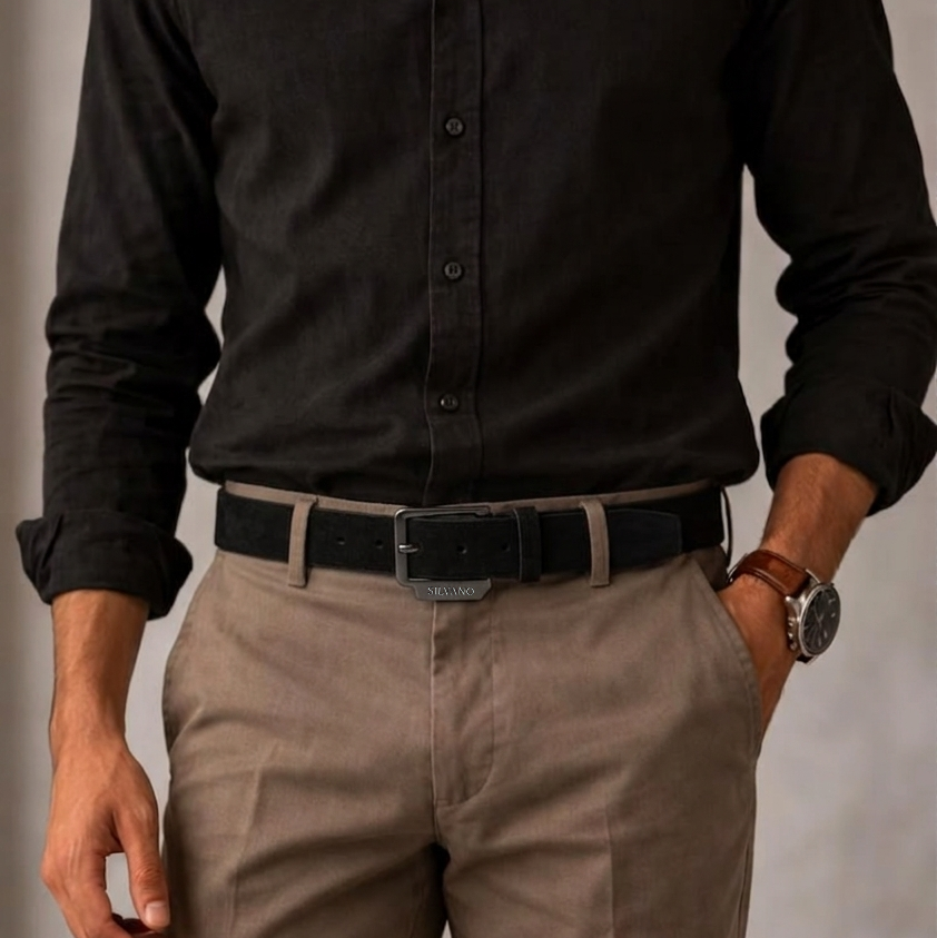 THE HUDSON Belt FOR MEN – BLACK