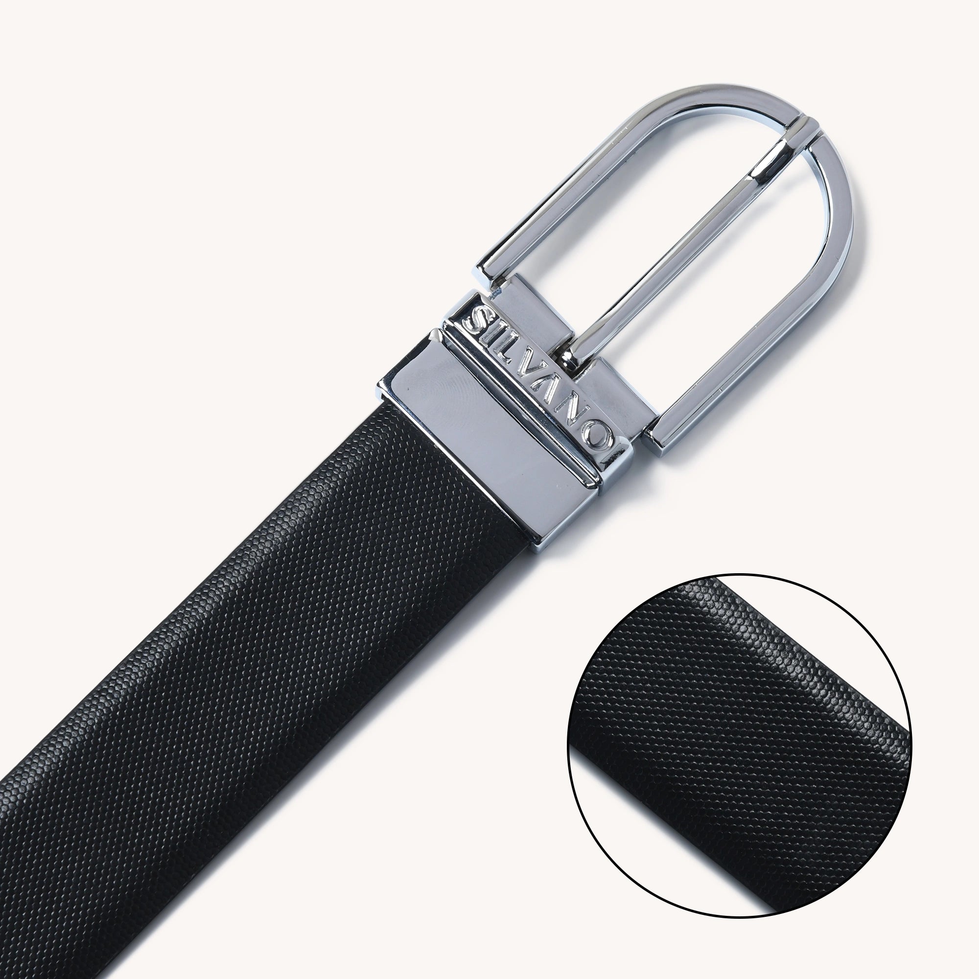 MIGUEL FORMAL REVERSIBLE BELT - BLACK/BROWN