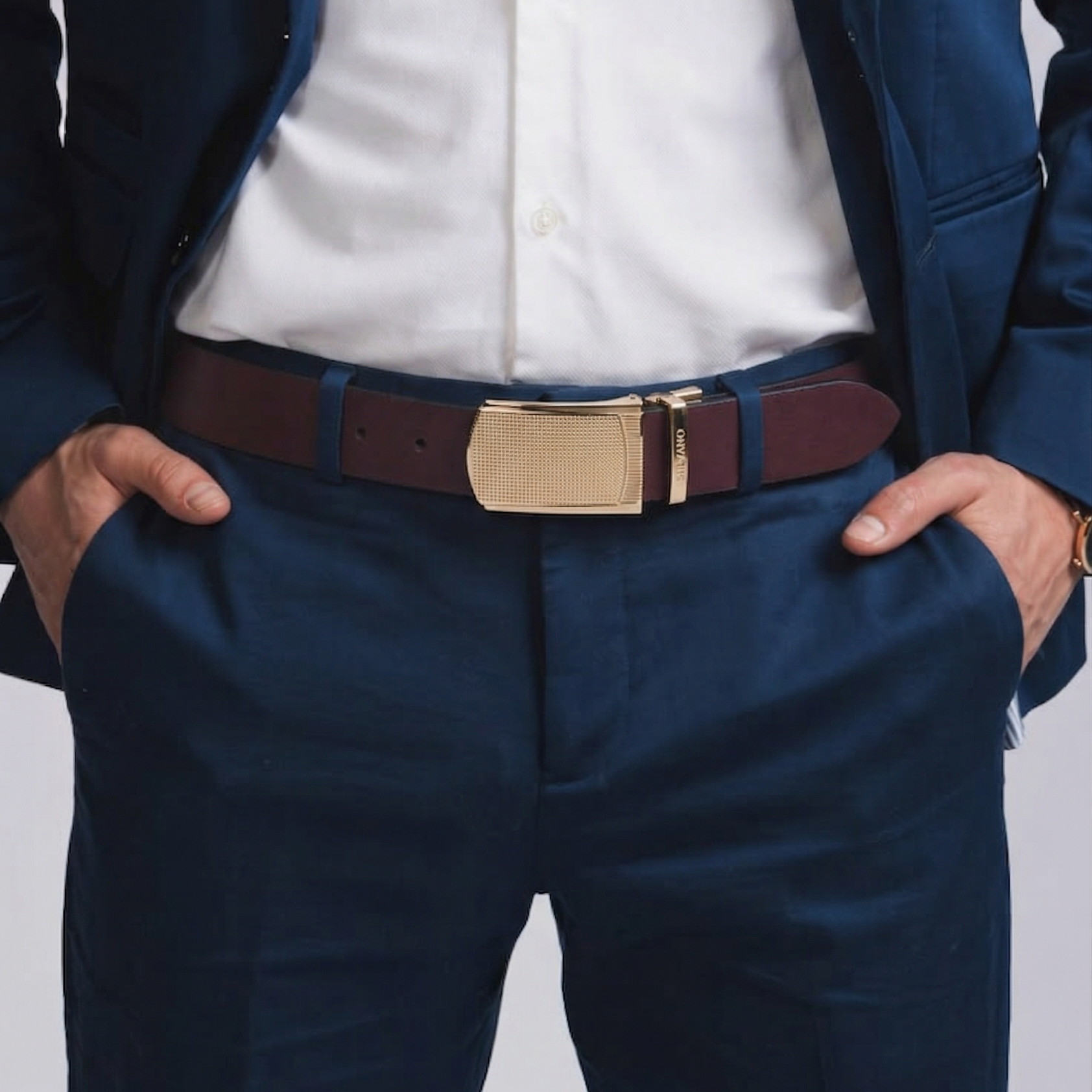 STRATO Belt FOR MEN – FRENCH ROAST / CAVIER