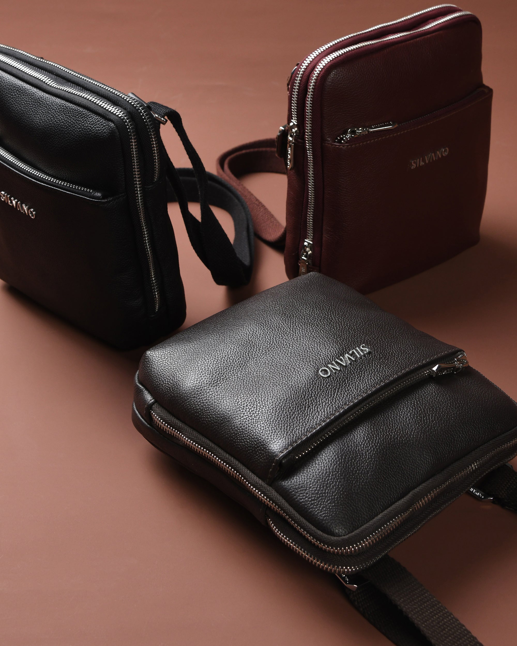 MANHATTAN MESSENGER BAG FOR MEN - BLACK