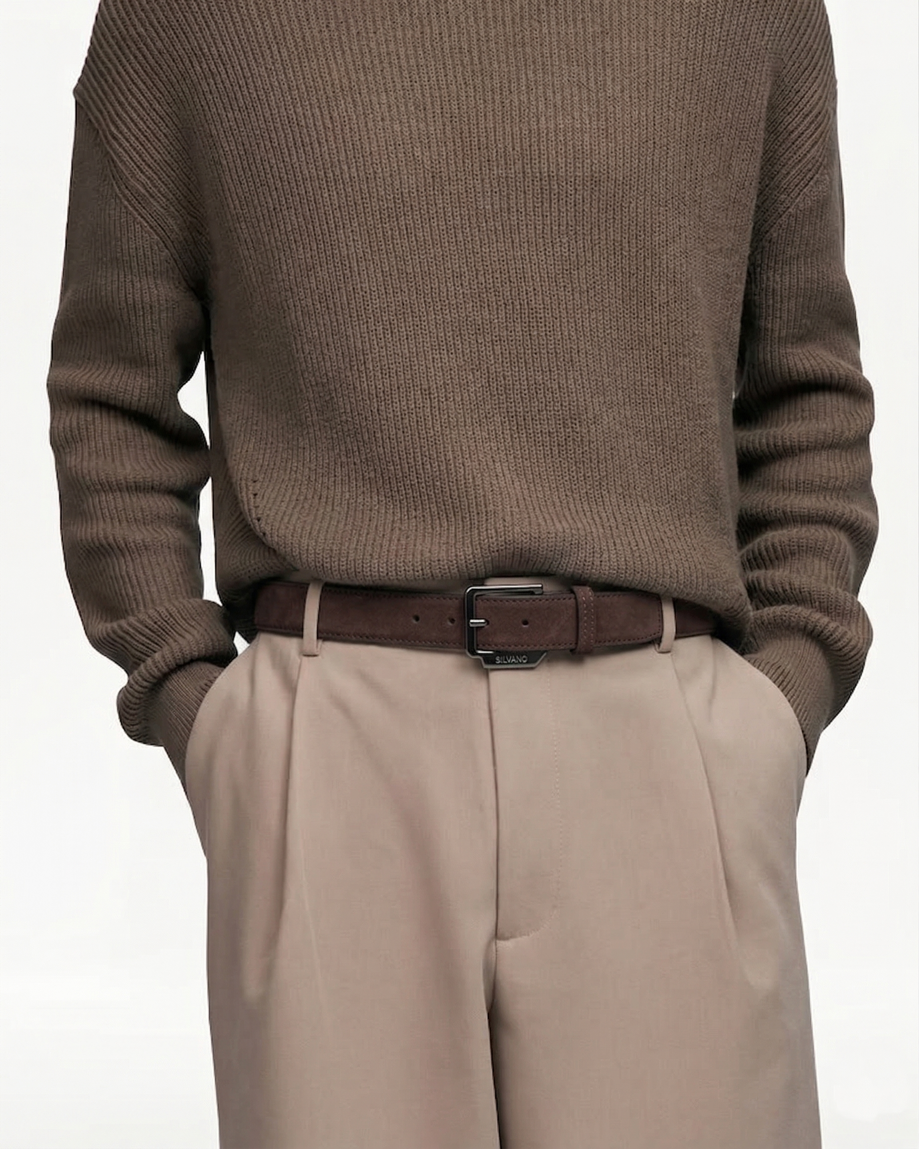 THE HUDSON Belt FOR MEN – FRENCH ROAST