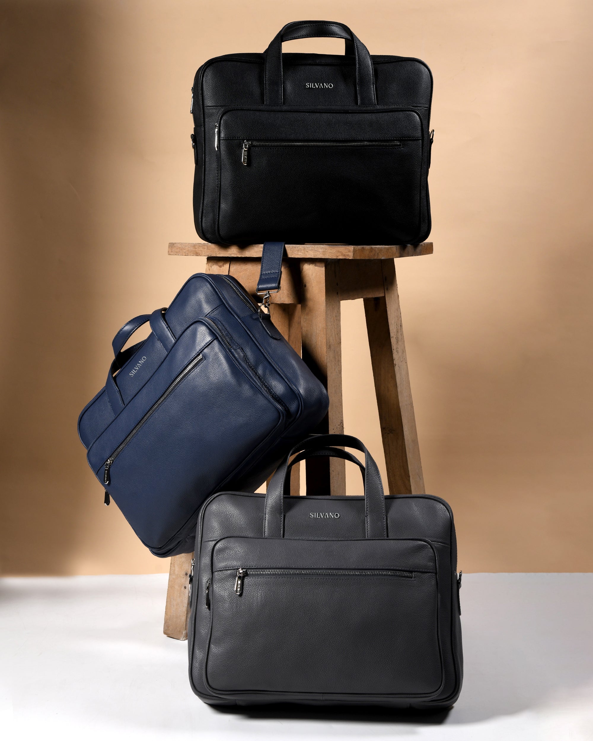 VERO LAPTOP BAG FOR MEN - BLACK