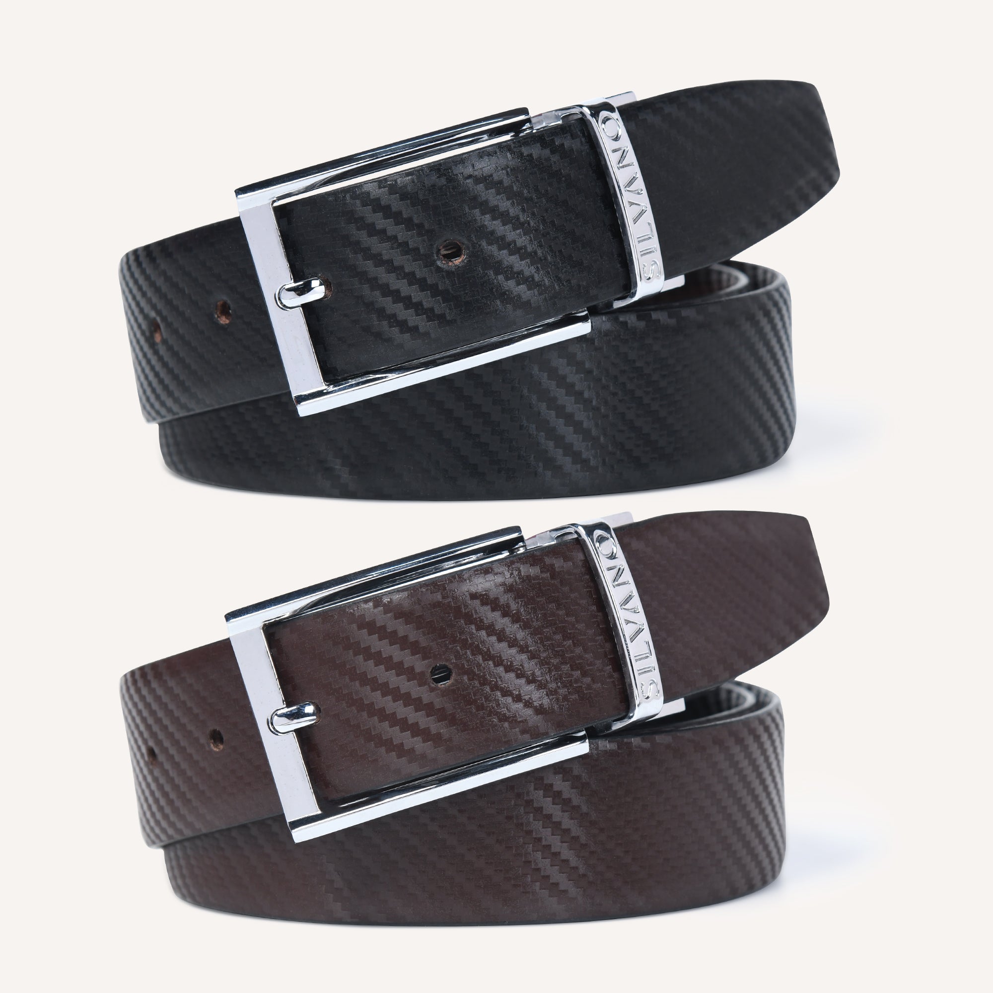 GUARDIAN GIRDLE FORMAL REVERSIBLE BELT - BLACK/BROWN