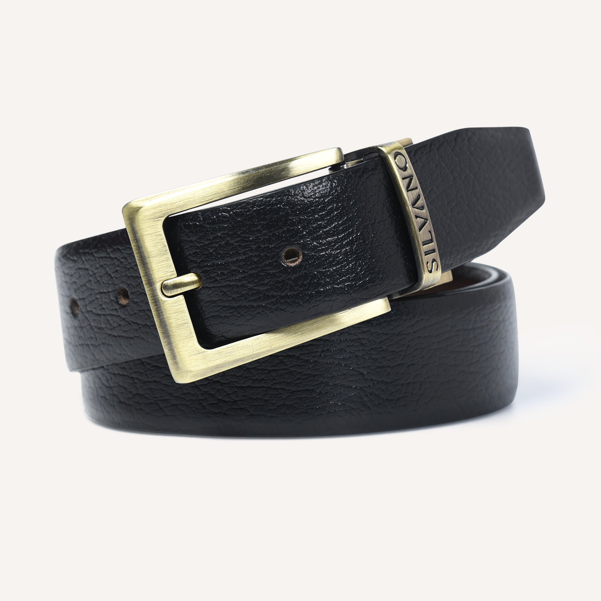 TRIUMPH CINCH FORMAL REVERSIBLE BELT - BLACK/DARK BROWN